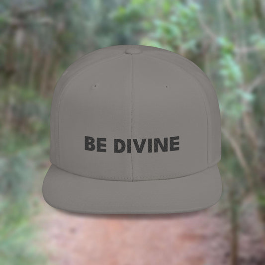 BE DIVINE™ Premium Snapback (Black on White)