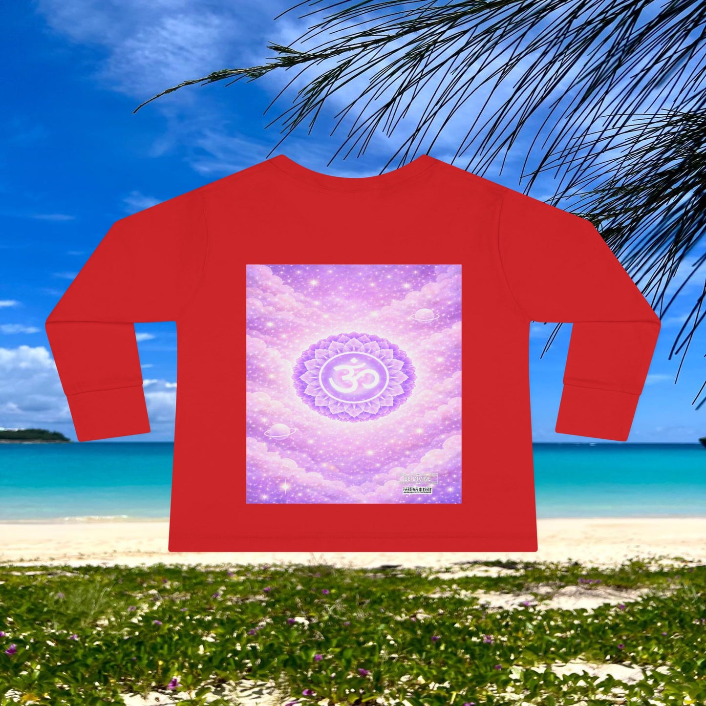 BE DIVINE™ Crown Chakra Toddler Long Sleeve Tee | Worthiness & Inner Peace Shirt