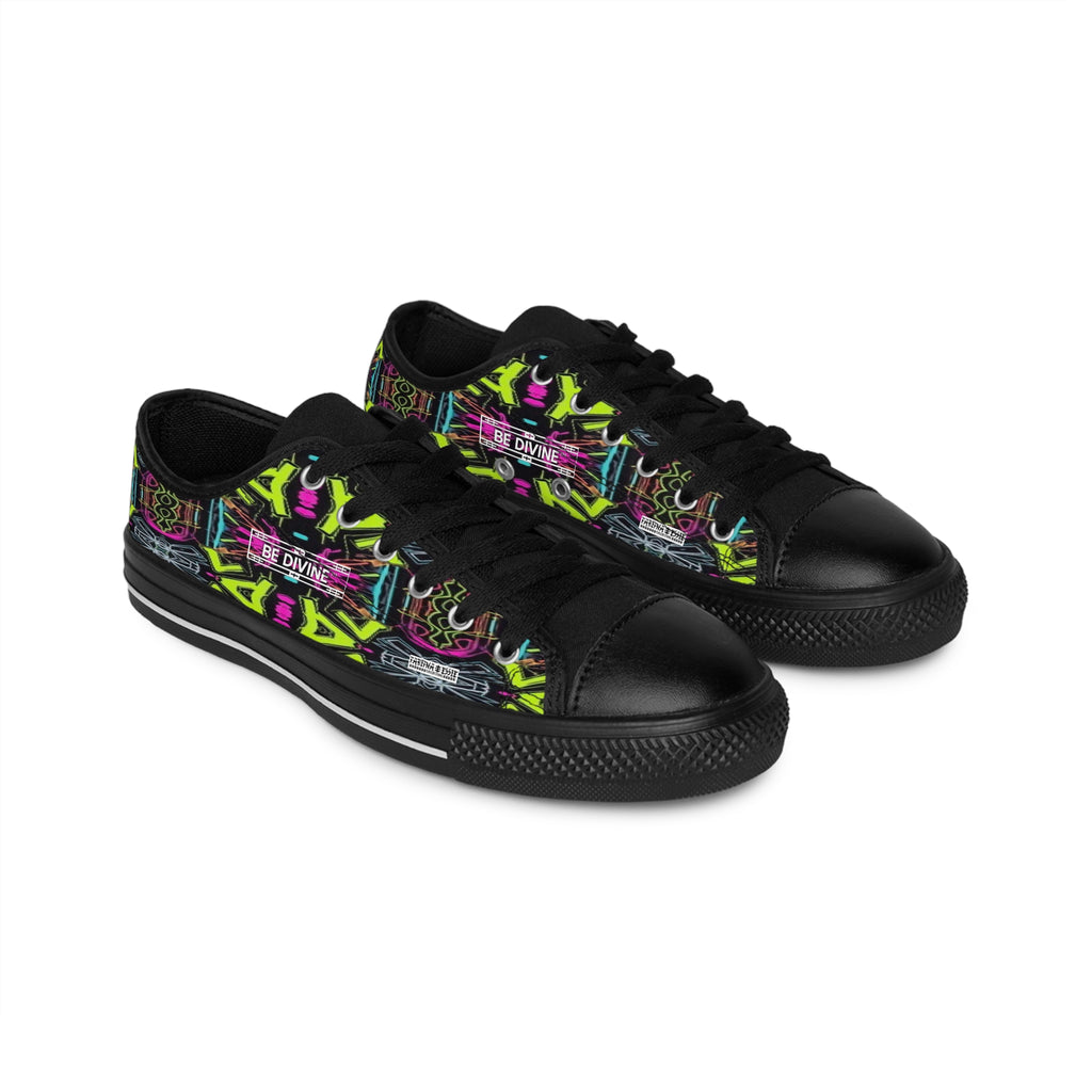 Neon Frequency Low-Top Sneakers - BE Divine™ Designed by Tabitha Essie | Limited Edition Exclusive