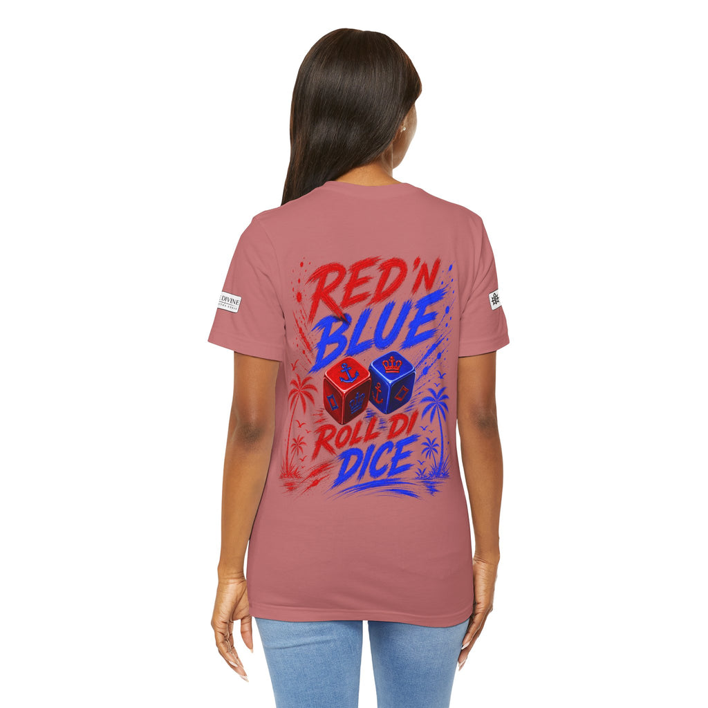 BE DIVINE™ Red ’N Blue Crown ’N Anchor Tee