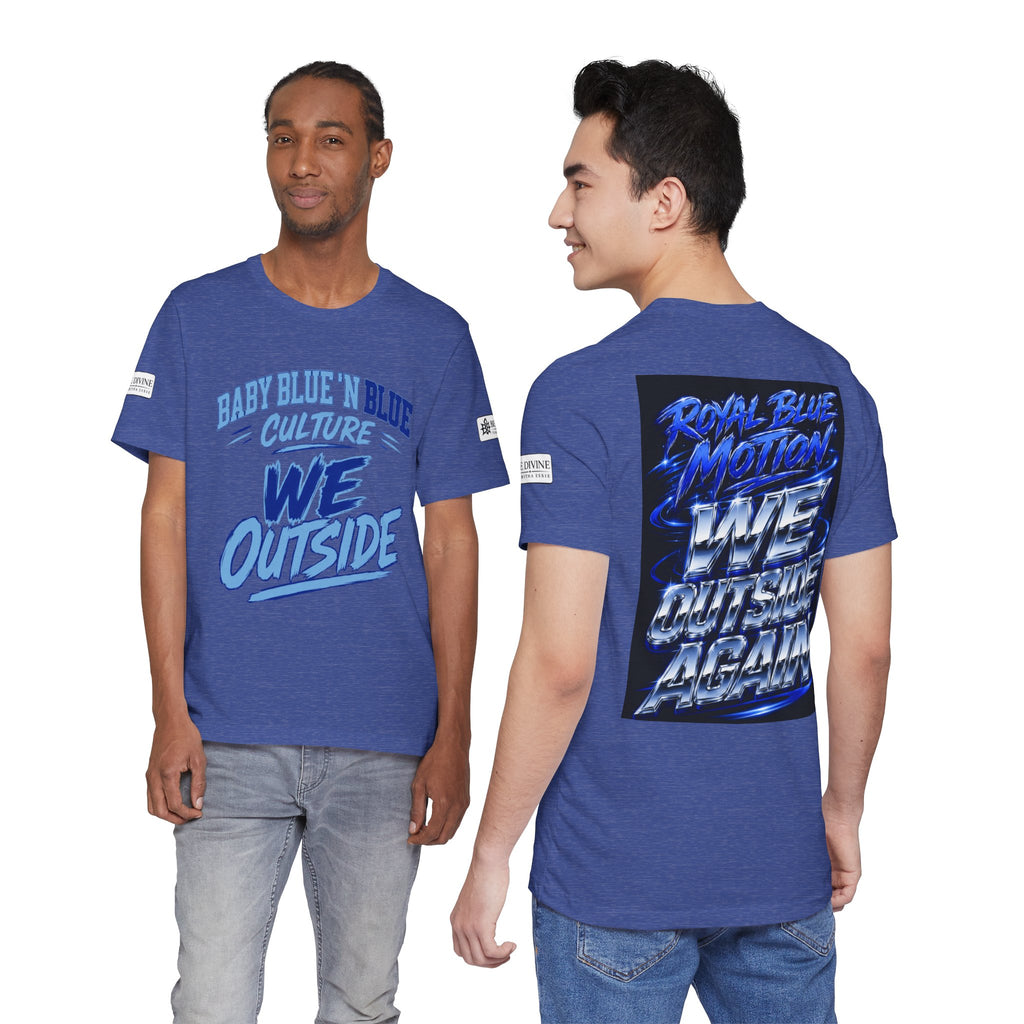 BE DIVINE™ Baby Blue 'N Blue Culture – We Outside Tee