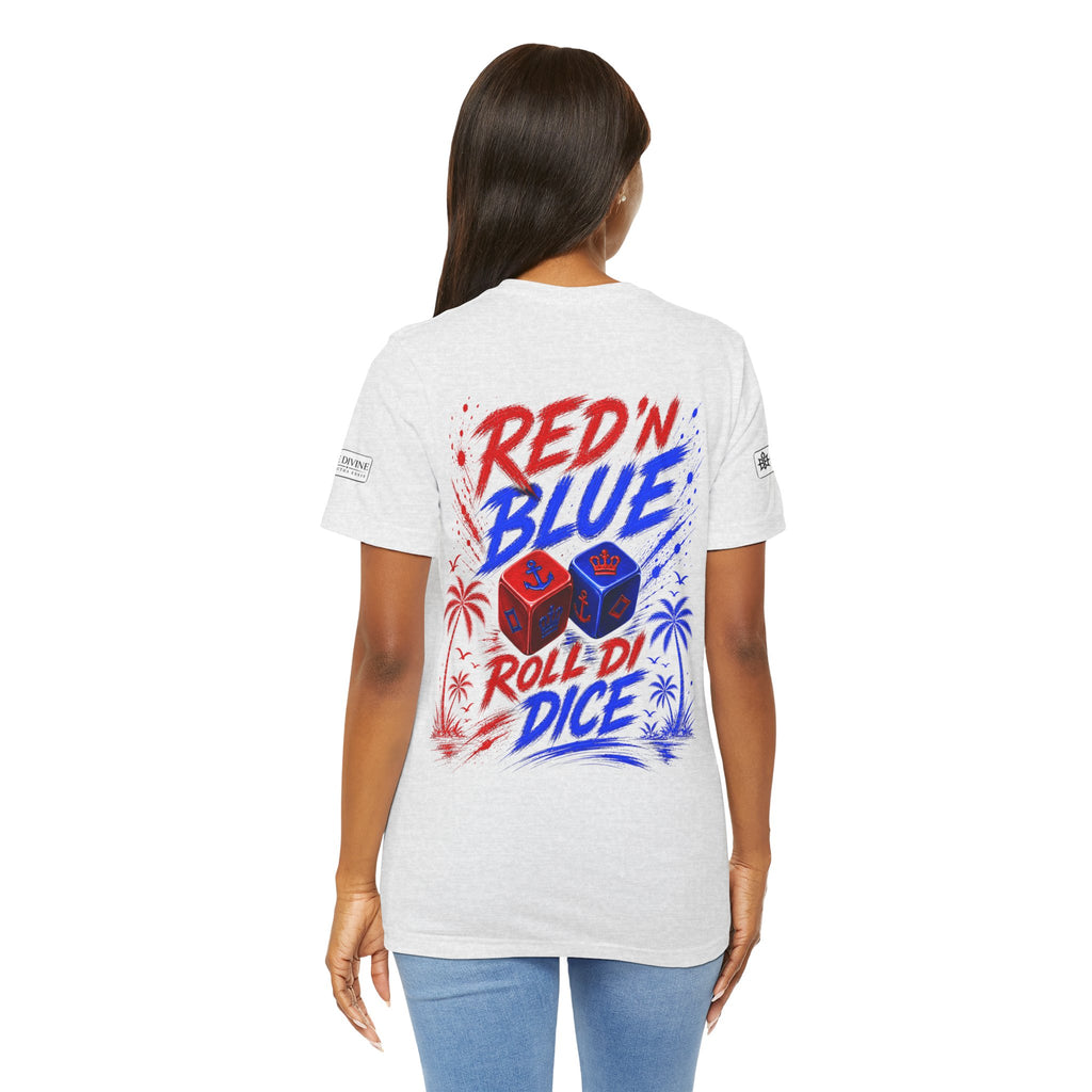 BE DIVINE™ Red ’N Blue Crown ’N Anchor Tee