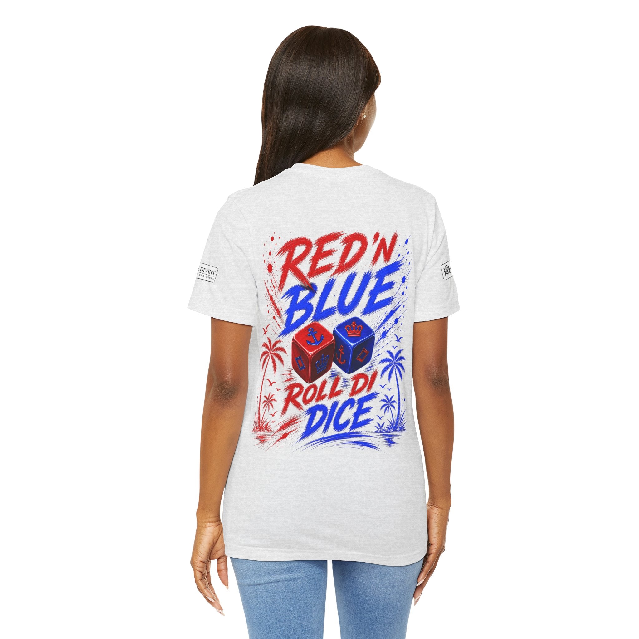 BE DIVINE™ Red ’N Blue Crown ’N Anchor Tee