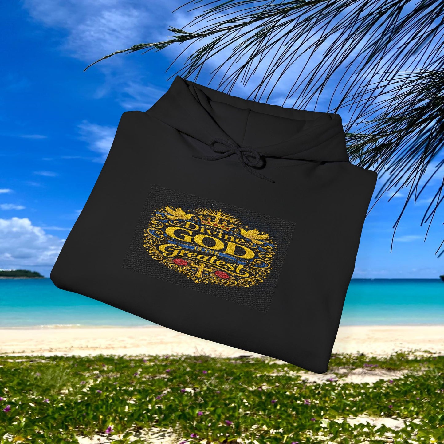 BE DIVINE™ “Divine God Is the Greatest” Embroidered Unisex Hoodie