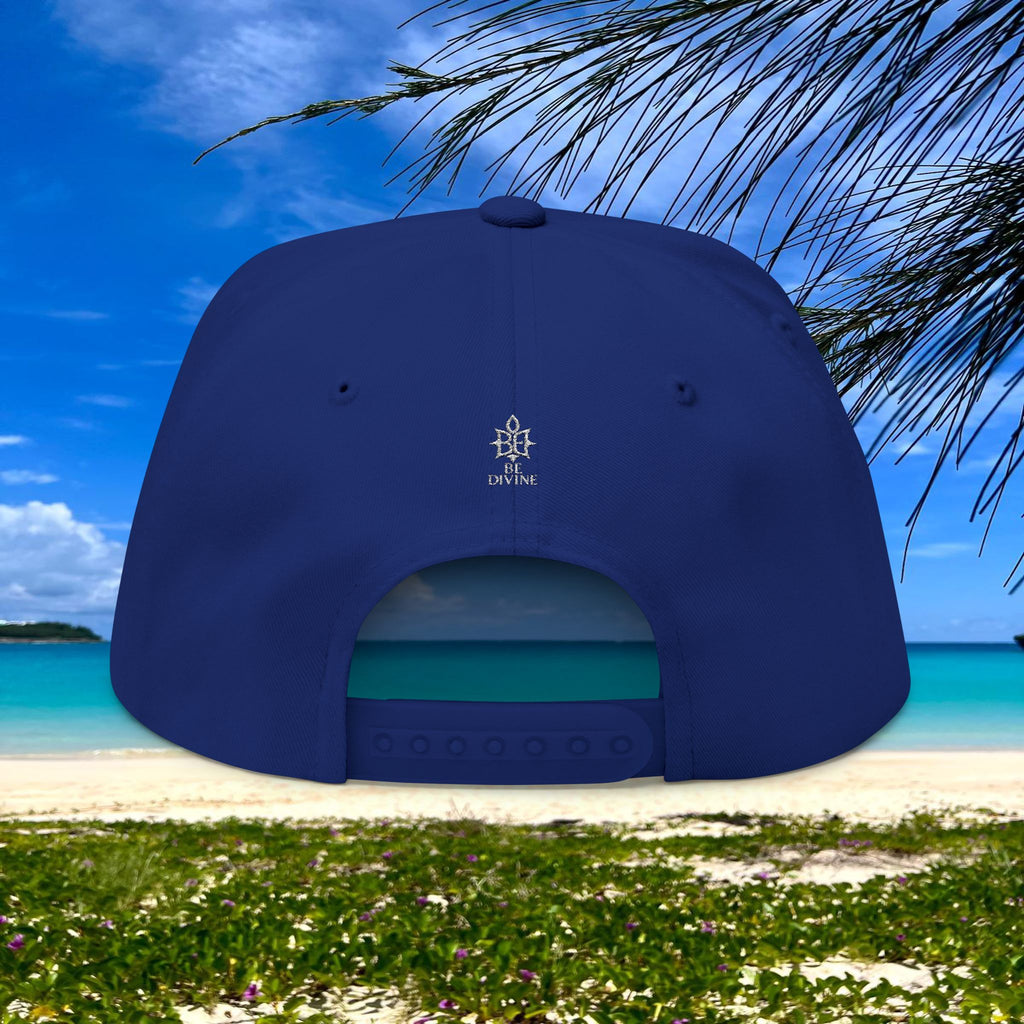 BE DIVINE™ Flat Bill Cap – Embroidered Signature