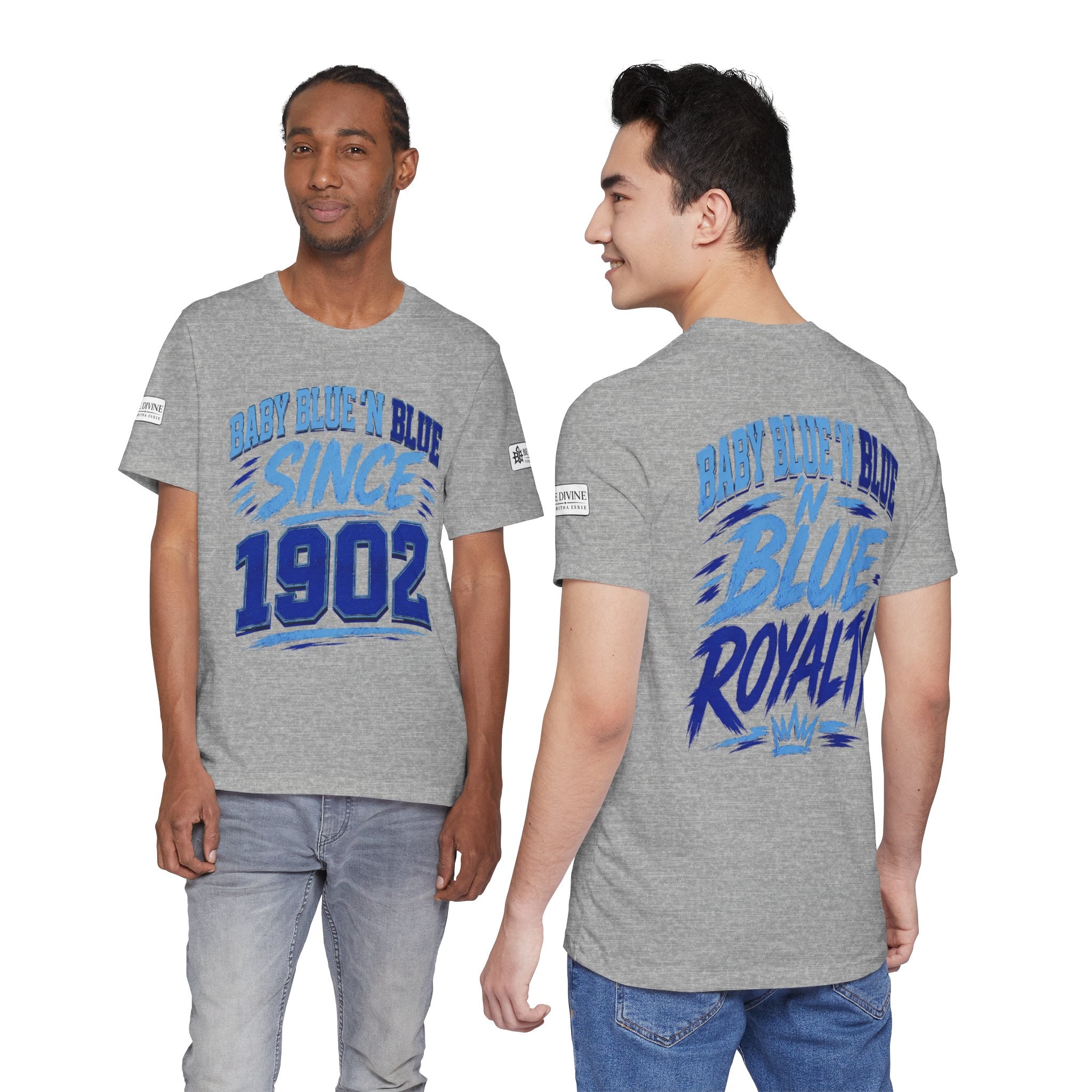 BE DIVINE™ Baby Blue 'N Blue Since 1902 Royalty Tee