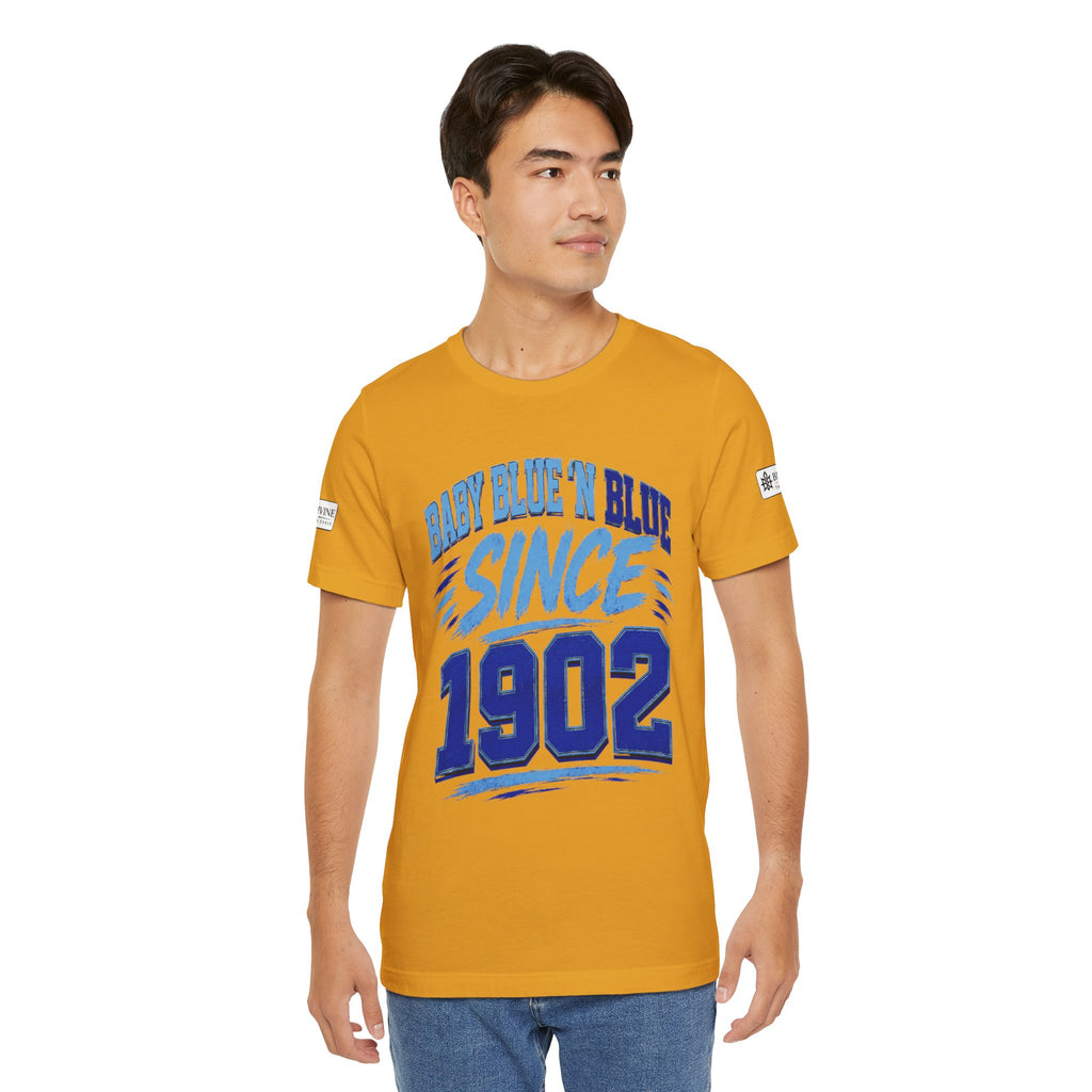 BE DIVINE™ Baby Blue 'N Blue Since 1902 Royalty Tee