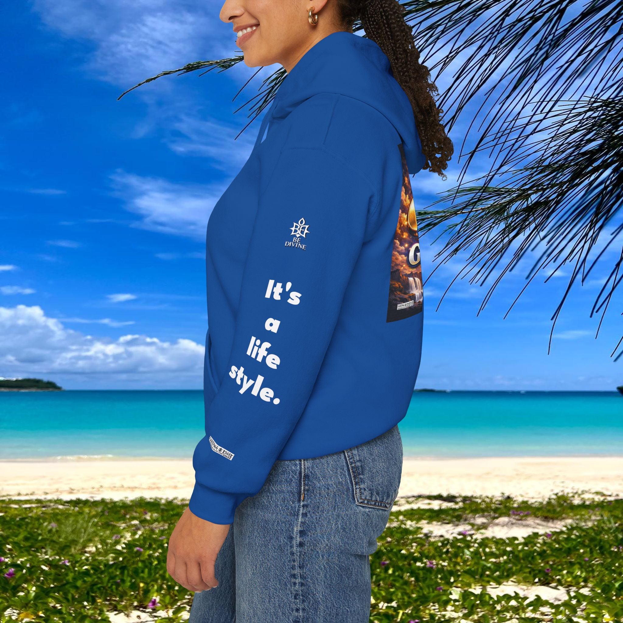 BE DIVINE™ Unisex Heavy Blend Hoodie – Divine God Is the Greatest Faith Statement Sweatshirt