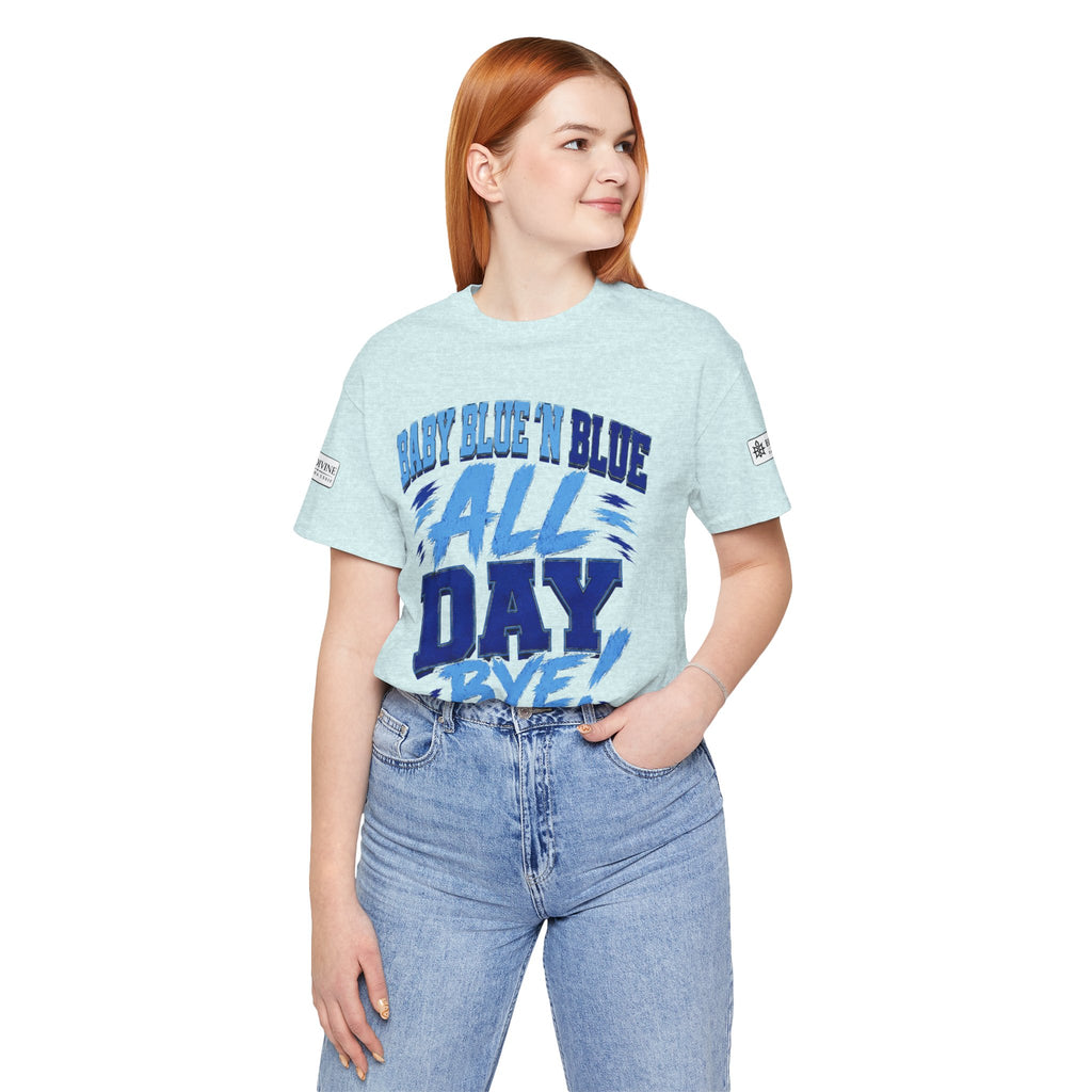 BE DIVINE™ Baby Blue 'N Blue All Day Bye! Heritage Collector Tee
