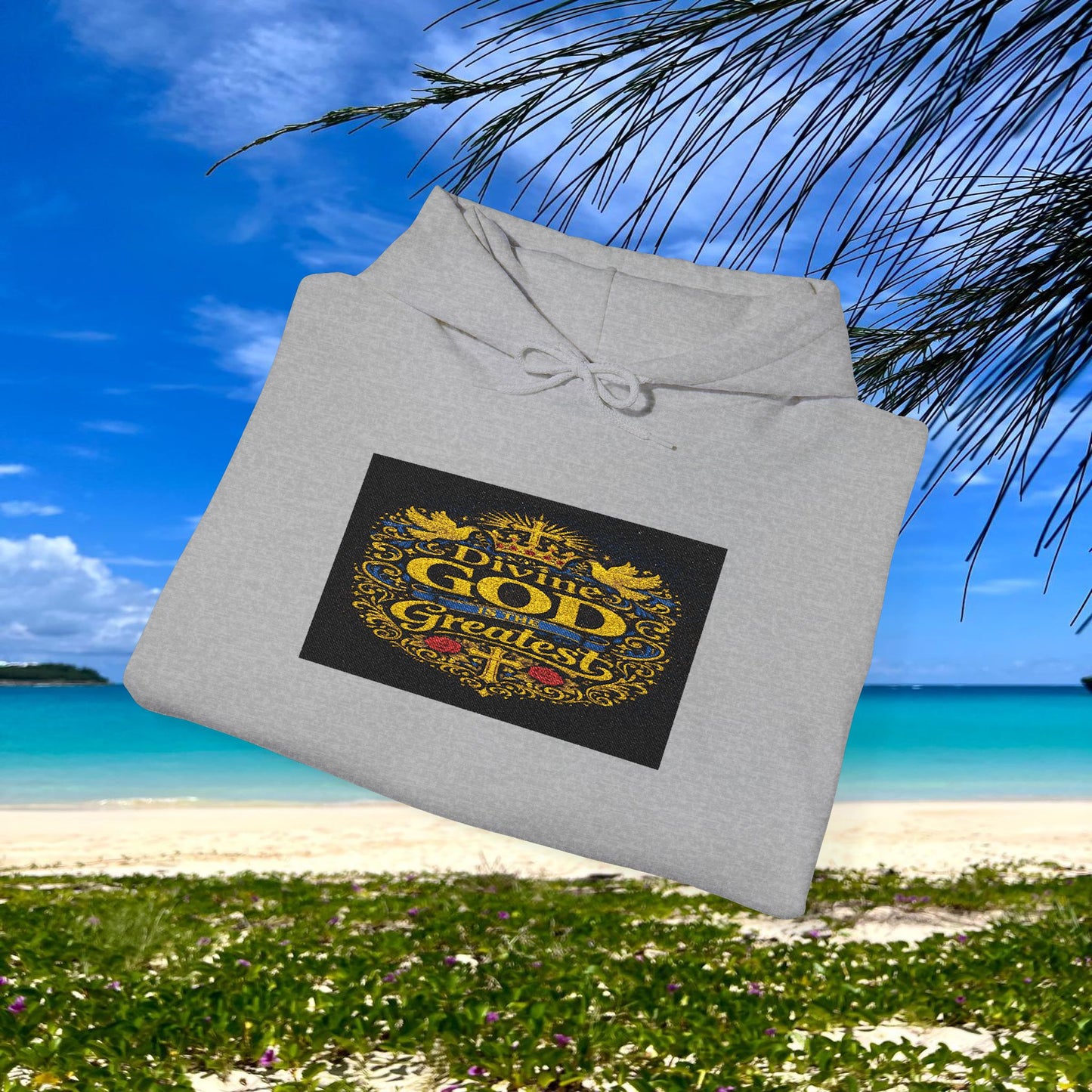 BE DIVINE™ “Divine God Is the Greatest” Embroidered Unisex Hoodie