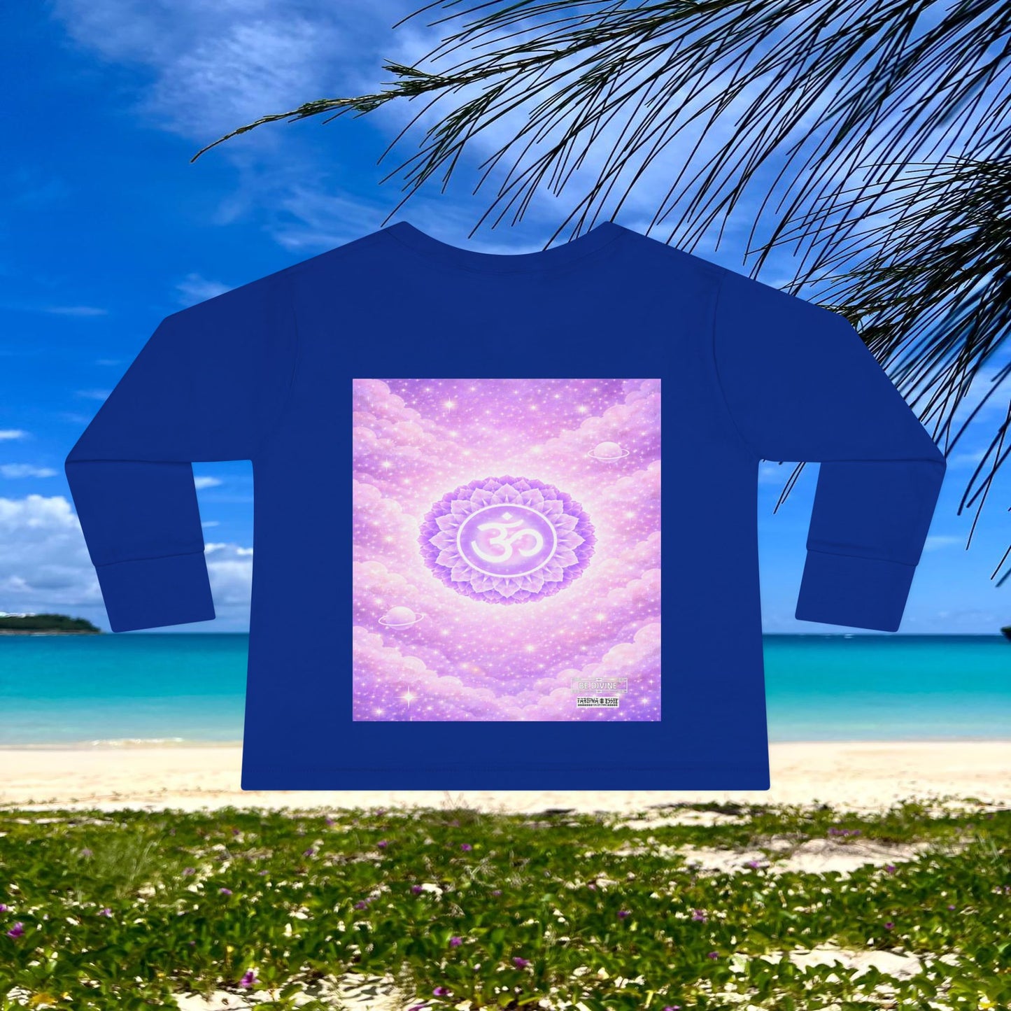 BE DIVINE™ Crown Chakra Toddler Long Sleeve Tee | Worthiness & Inner Peace Shirt