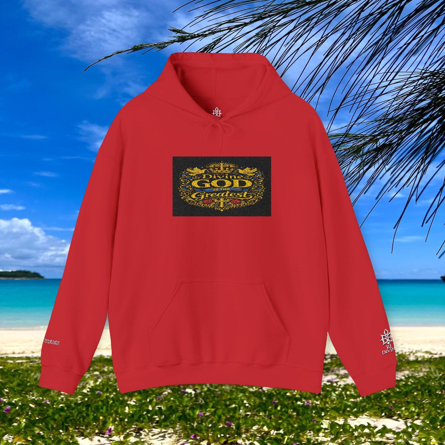 BE DIVINE™ “Divine God Is the Greatest” Embroidered Unisex Hoodie
