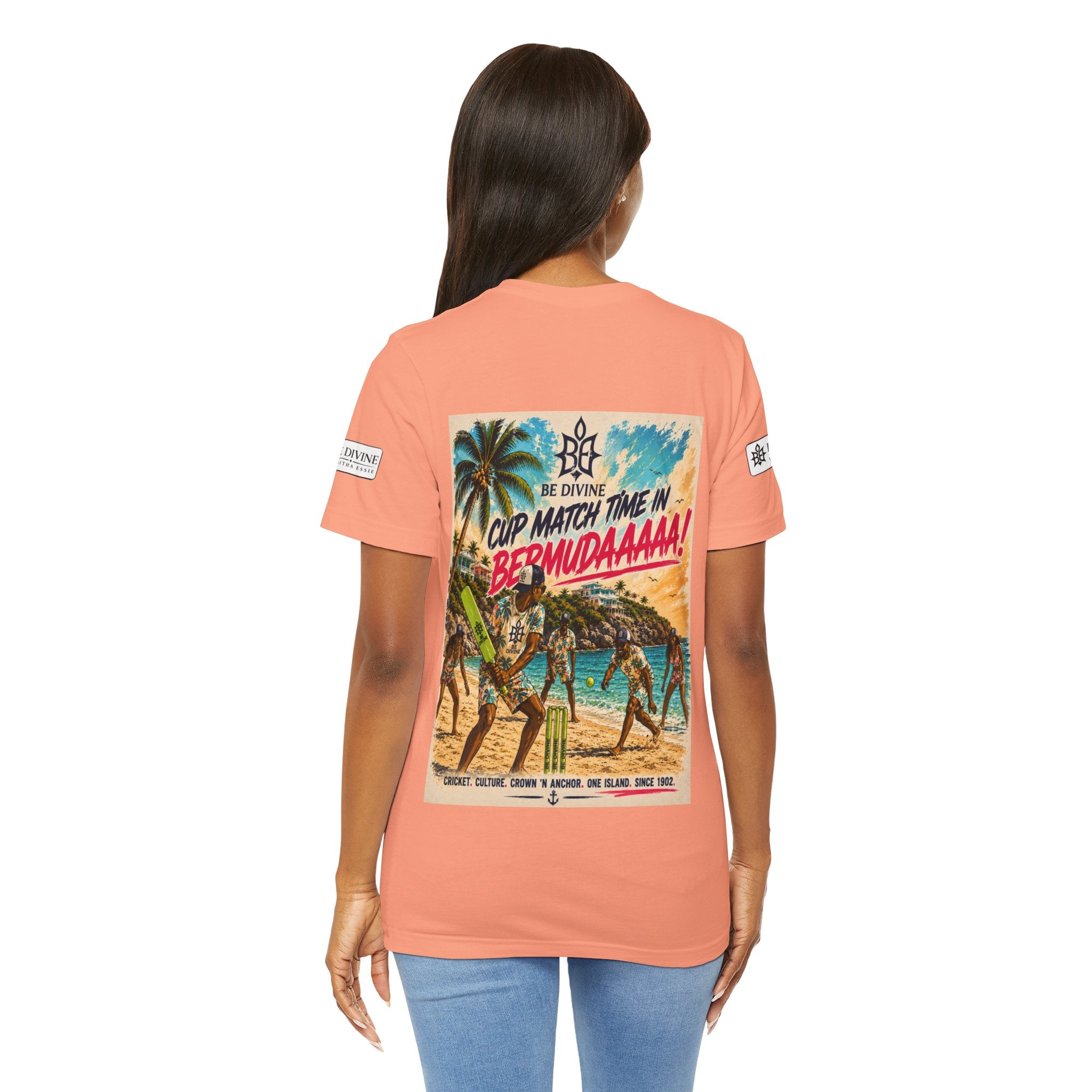 BE DIVINE™ Just Vibes Tee – Bermuda Cup Match Edition