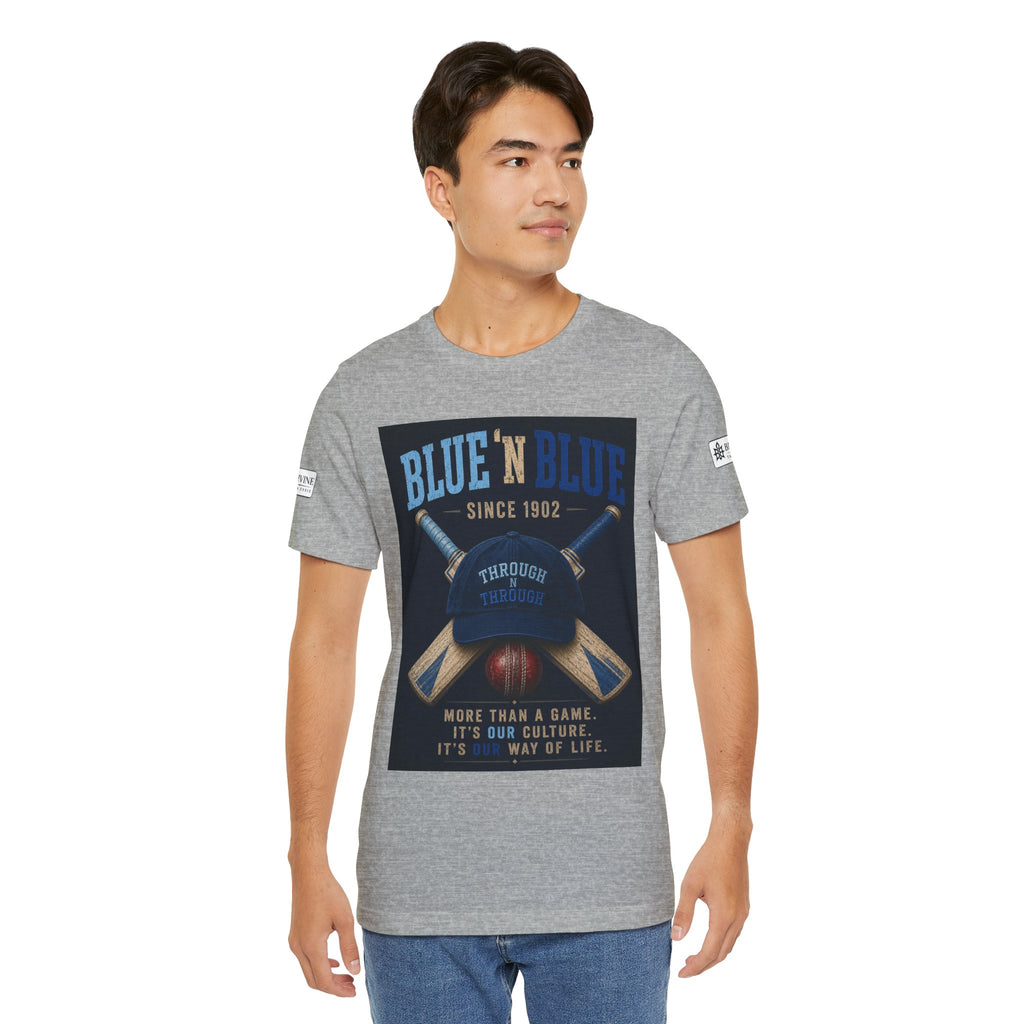 BE DIVINE™ Blue 'N Blue Since 1902 – Through 'N Through Heritage Tee