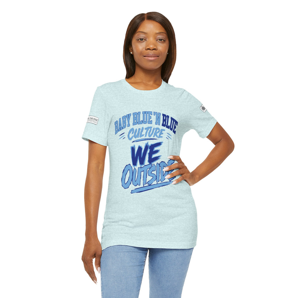 BE DIVINE™ Baby Blue 'N Blue Culture – We Outside Tee