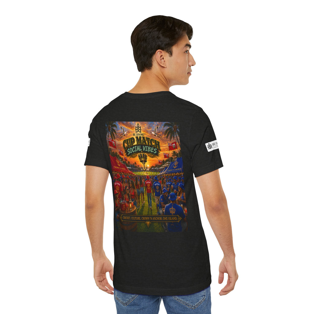BE DIVINE™ Cup Match Social Vibes Tee – Crown 'N Anchor Edition