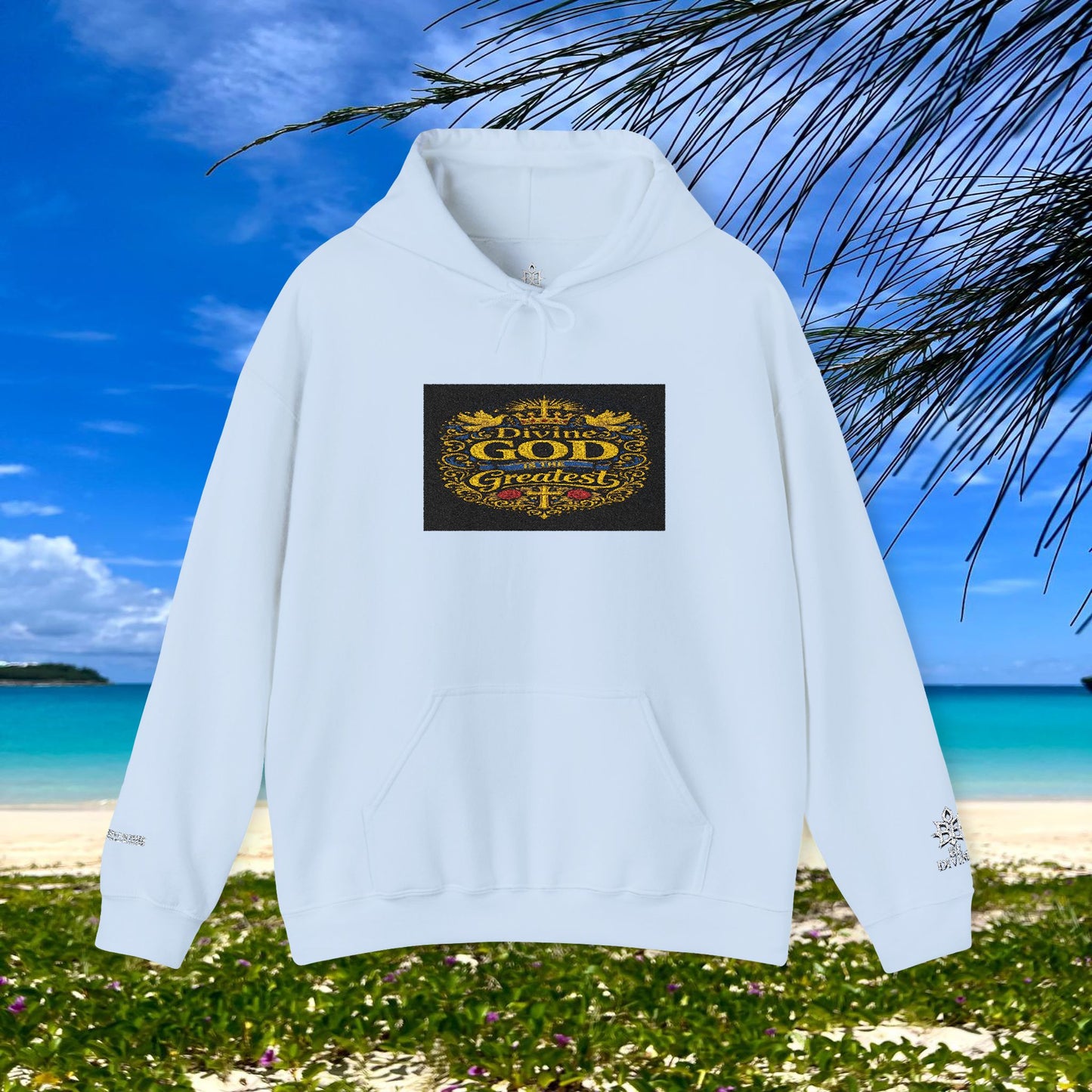 BE DIVINE™ “Divine God Is the Greatest” Embroidered Unisex Hoodie