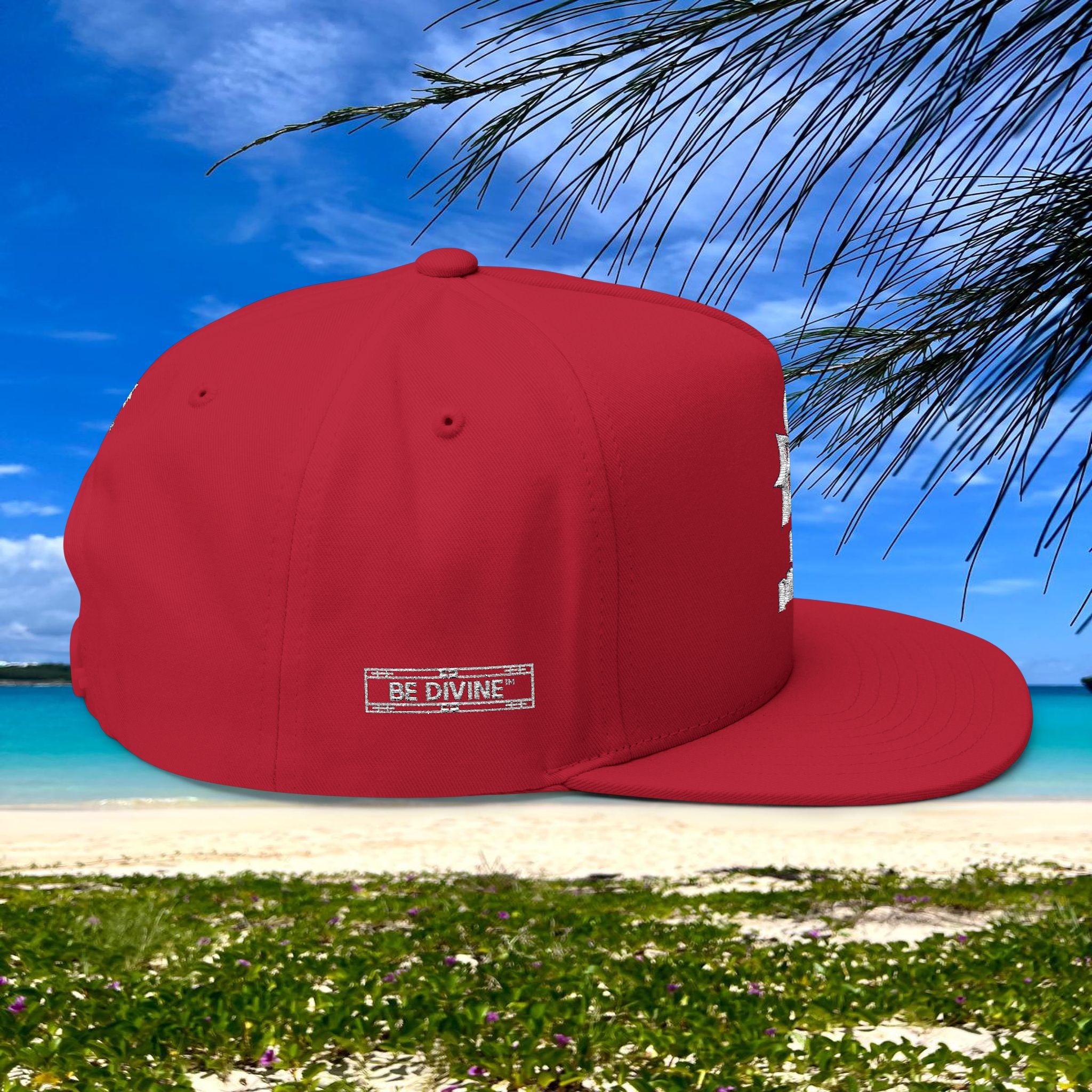 BE DIVINE™ Flat Bill Cap – Embroidered Signature