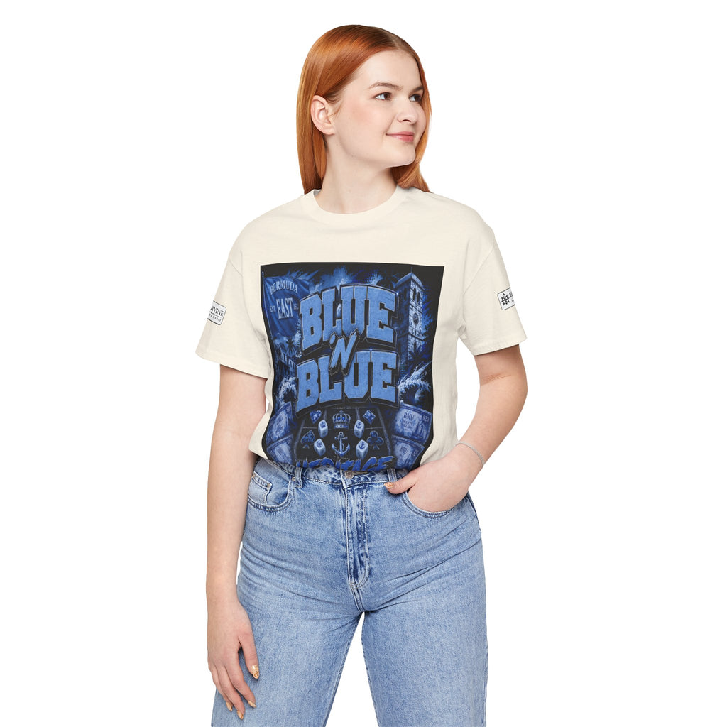 BE DIVINE™ Blue 'N Blue Heritage – I'm Here For Crown & Anchor Tee