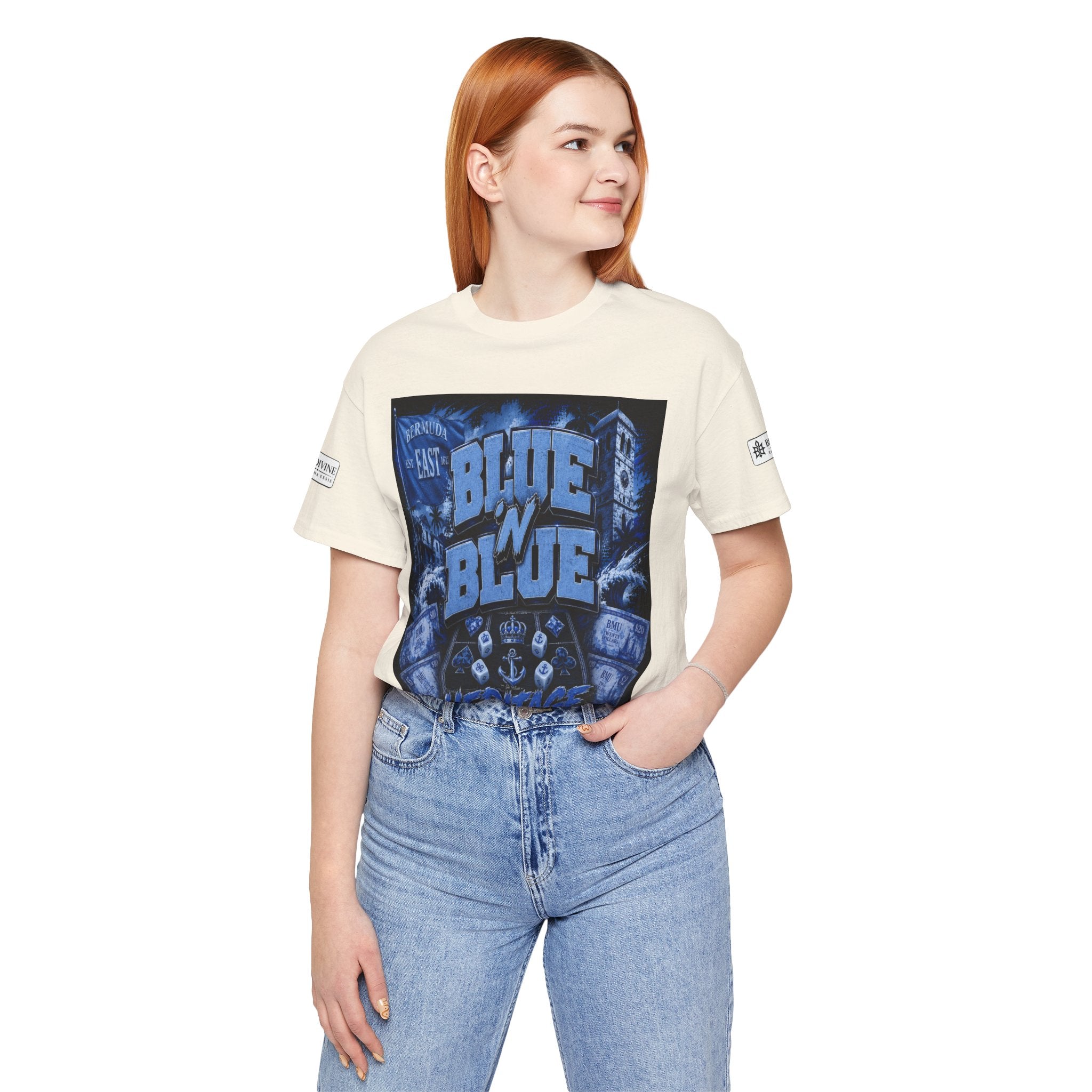 BE DIVINE™ Blue 'N Blue Heritage – I'm Here For Crown & Anchor Tee