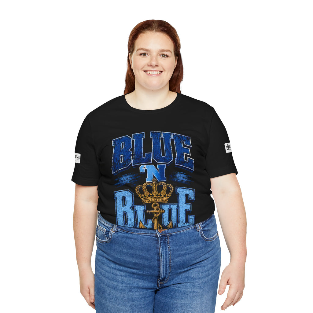 BE DIVINE™ BLUE 'N BLUE T-Shirt – Crown 'N Anchor Edition