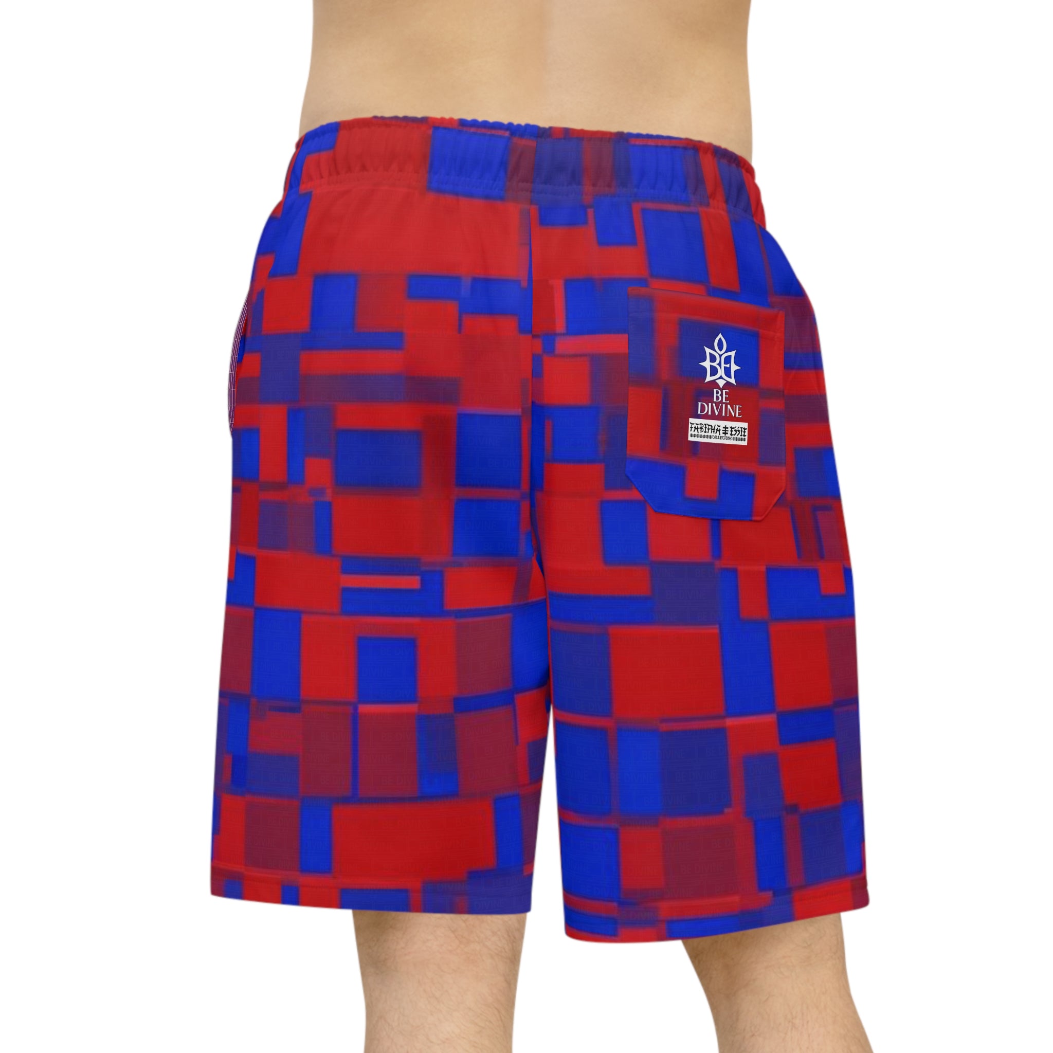BE DIVINE™ Somerset Camo Block - One of One Cup Match Unisex Shorts by Tabitha Essie