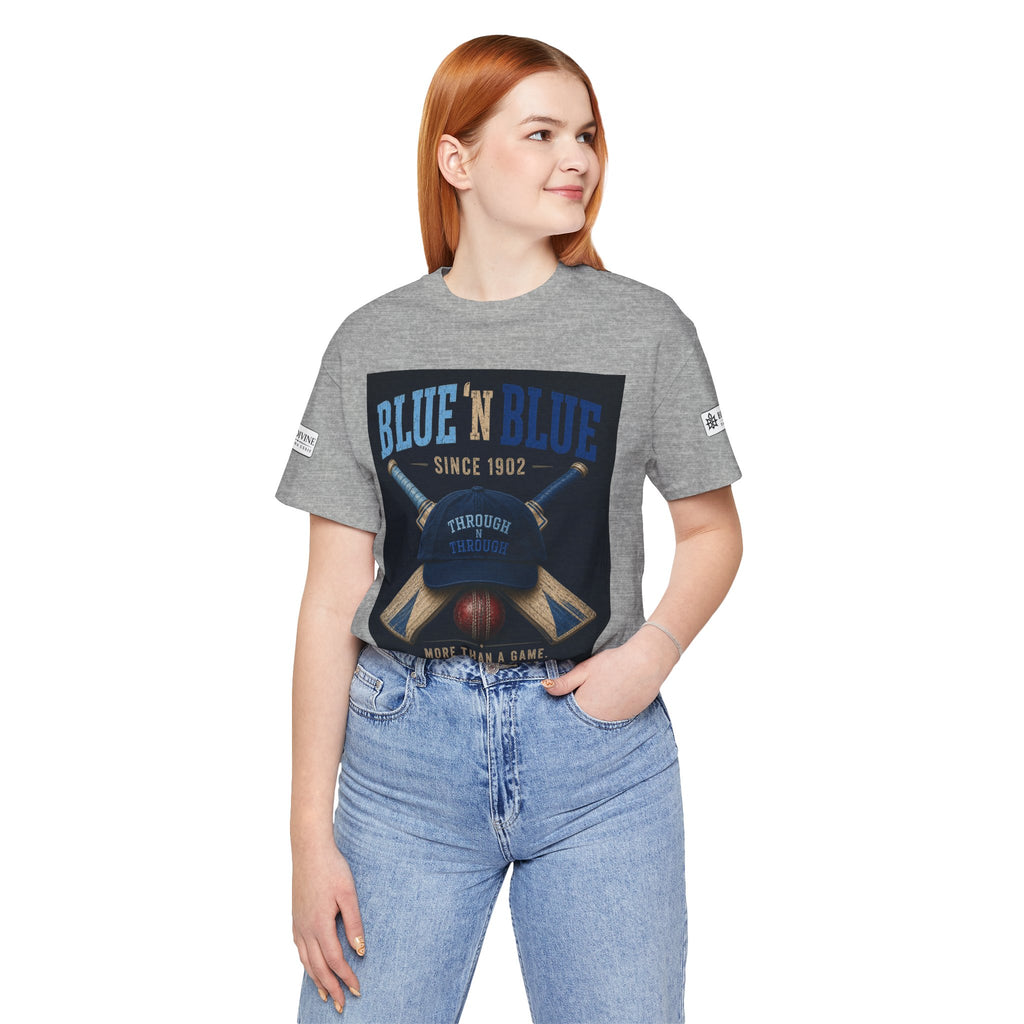 BE DIVINE™ Blue 'N Blue Since 1902 – Through 'N Through Heritage Tee