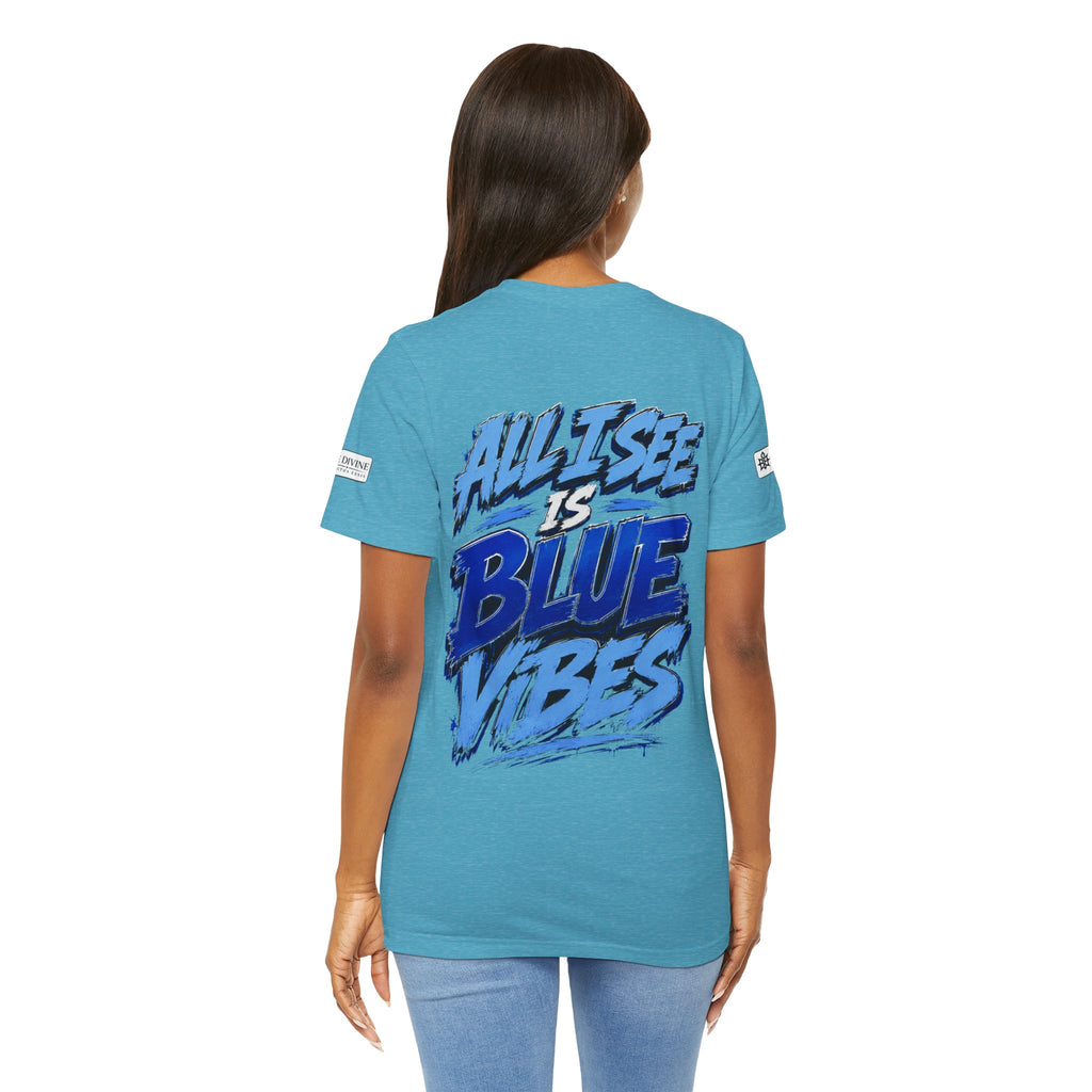 BE DIVINE™ Rolling Di Heritage – All I See Is Blue Vibes Heritage Tee