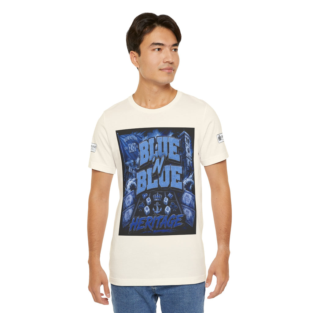 BE DIVINE™ Blue 'N Blue Heritage – I'm Here For Crown & Anchor Tee