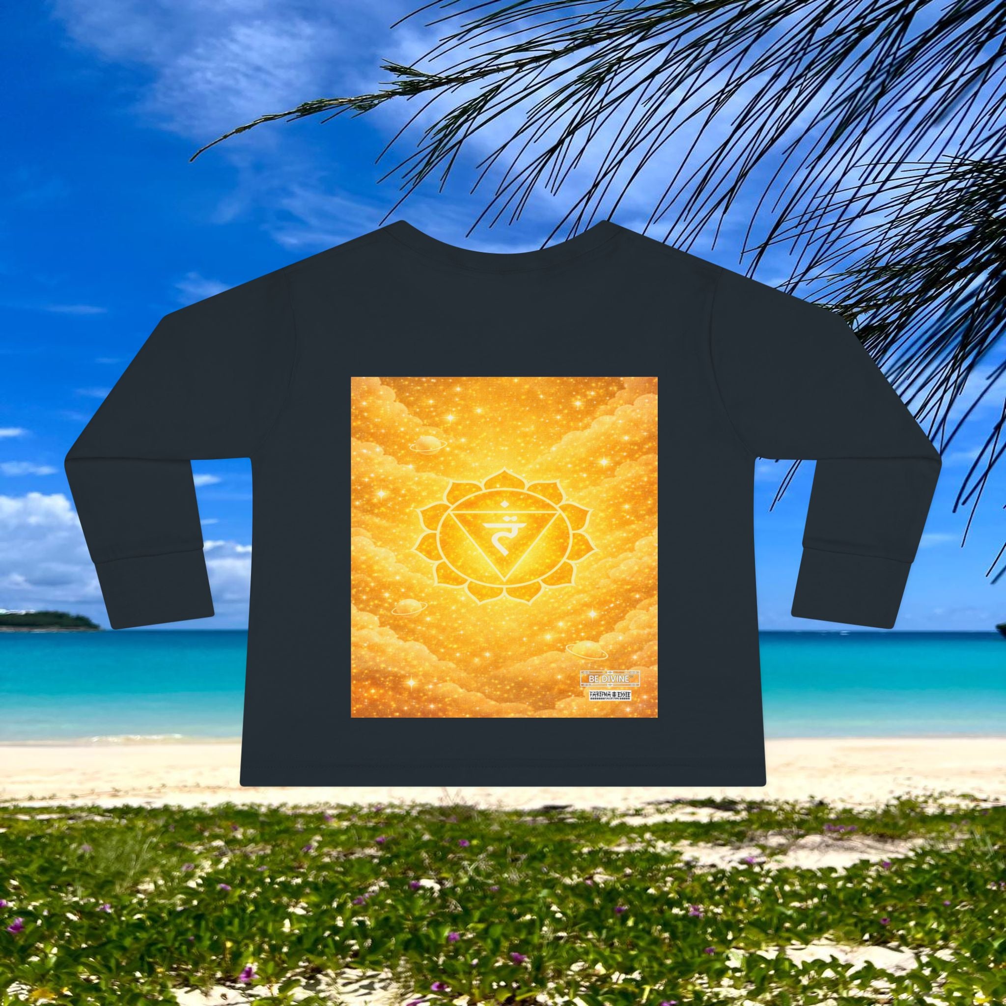 BE DIVINE™ Solar Plexus Toddler Long Sleeve Tee | Confidence & Empowerment Chakra Shirt