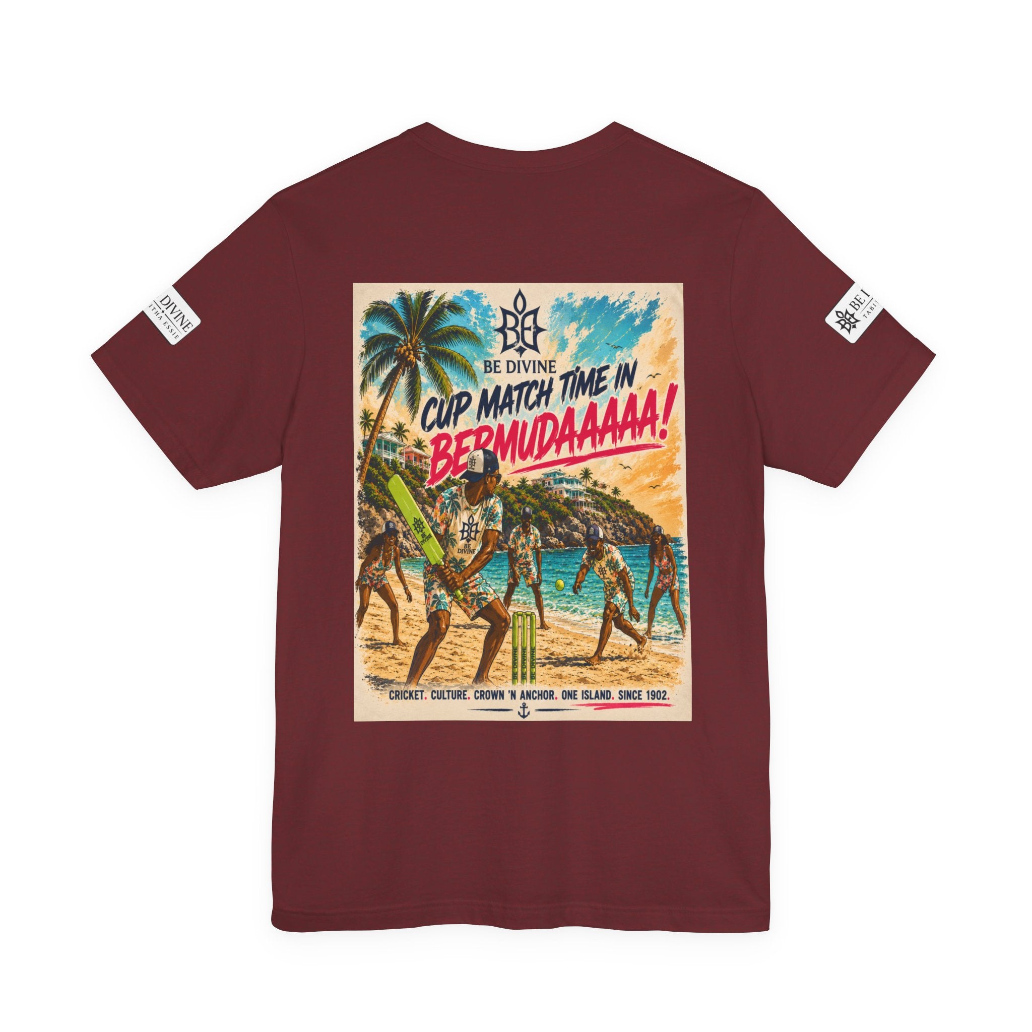 BE DIVINE™ Just Vibes Tee – Bermuda Cup Match Edition