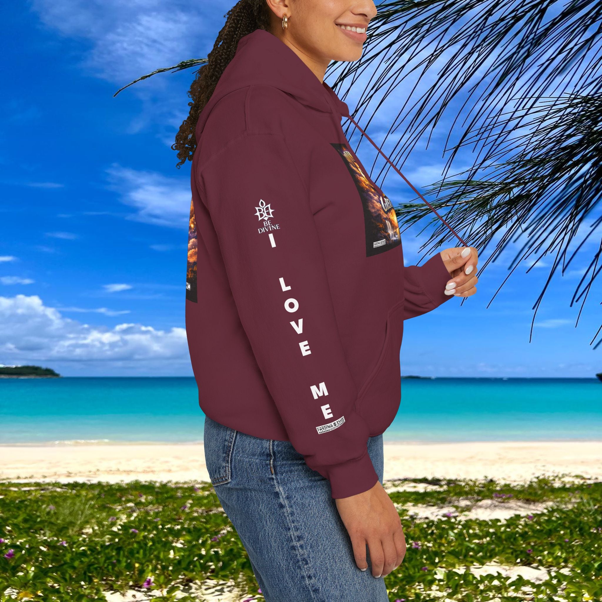 BE DIVINE™ Unisex Heavy Blend Hoodie – Divine God Is the Greatest Faith Statement Sweatshirt