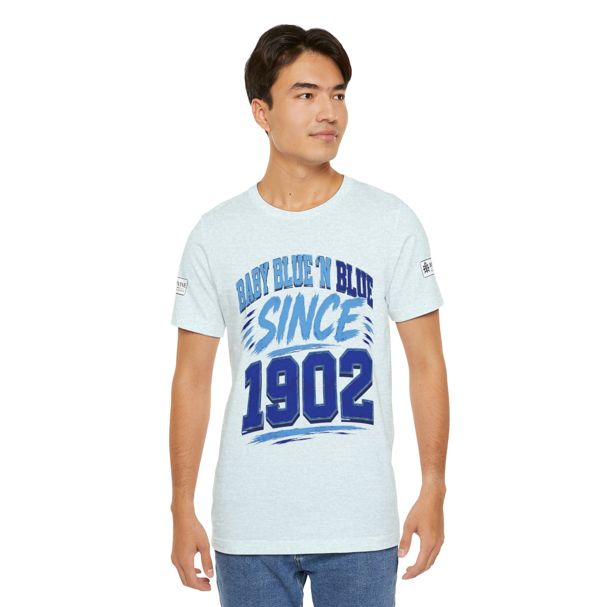 BE DIVINE™ Baby Blue 'N Blue Since 1902 Royalty Tee