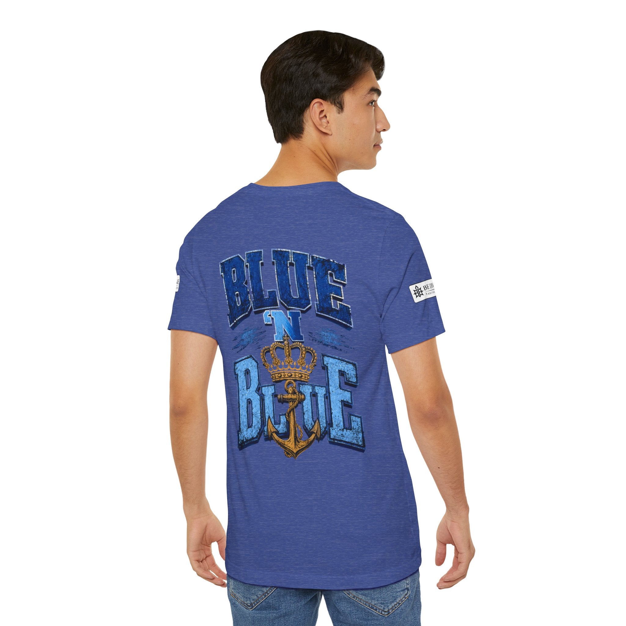 BE DIVINE™ BLUE 'N BLUE T-Shirt – Crown 'N Anchor Edition