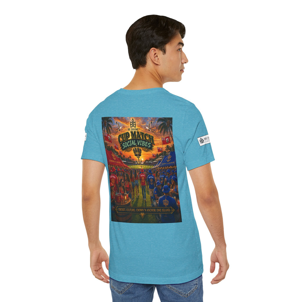 BE DIVINE™ Cup Match Social Vibes Tee – Crown 'N Anchor Edition