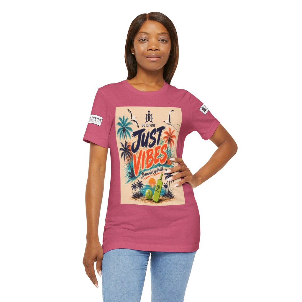 BE DIVINE™ Just Vibes Tee – Bermuda Cup Match Edition