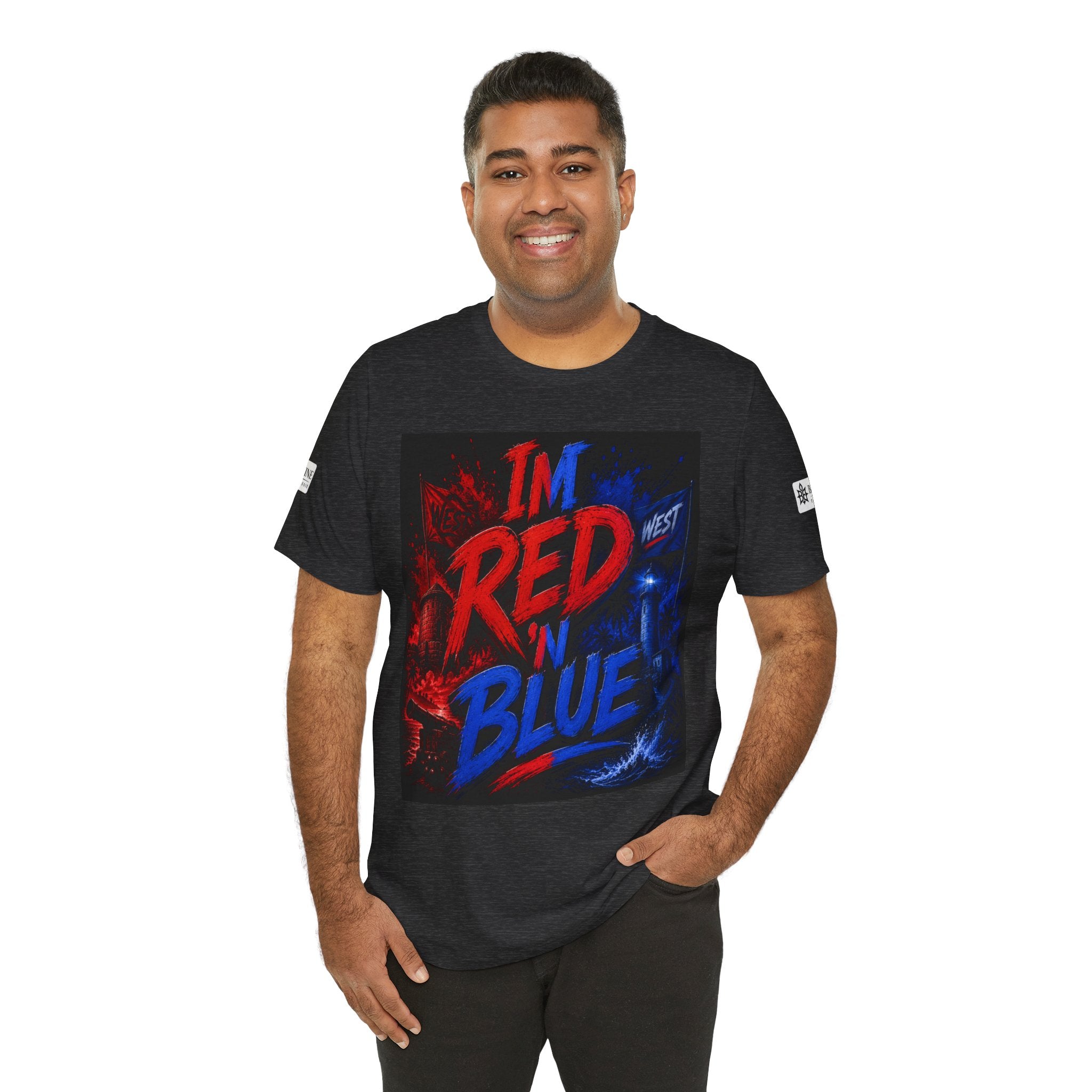 BE DIVINE™ I’m Red ’N Blue Energy Tee