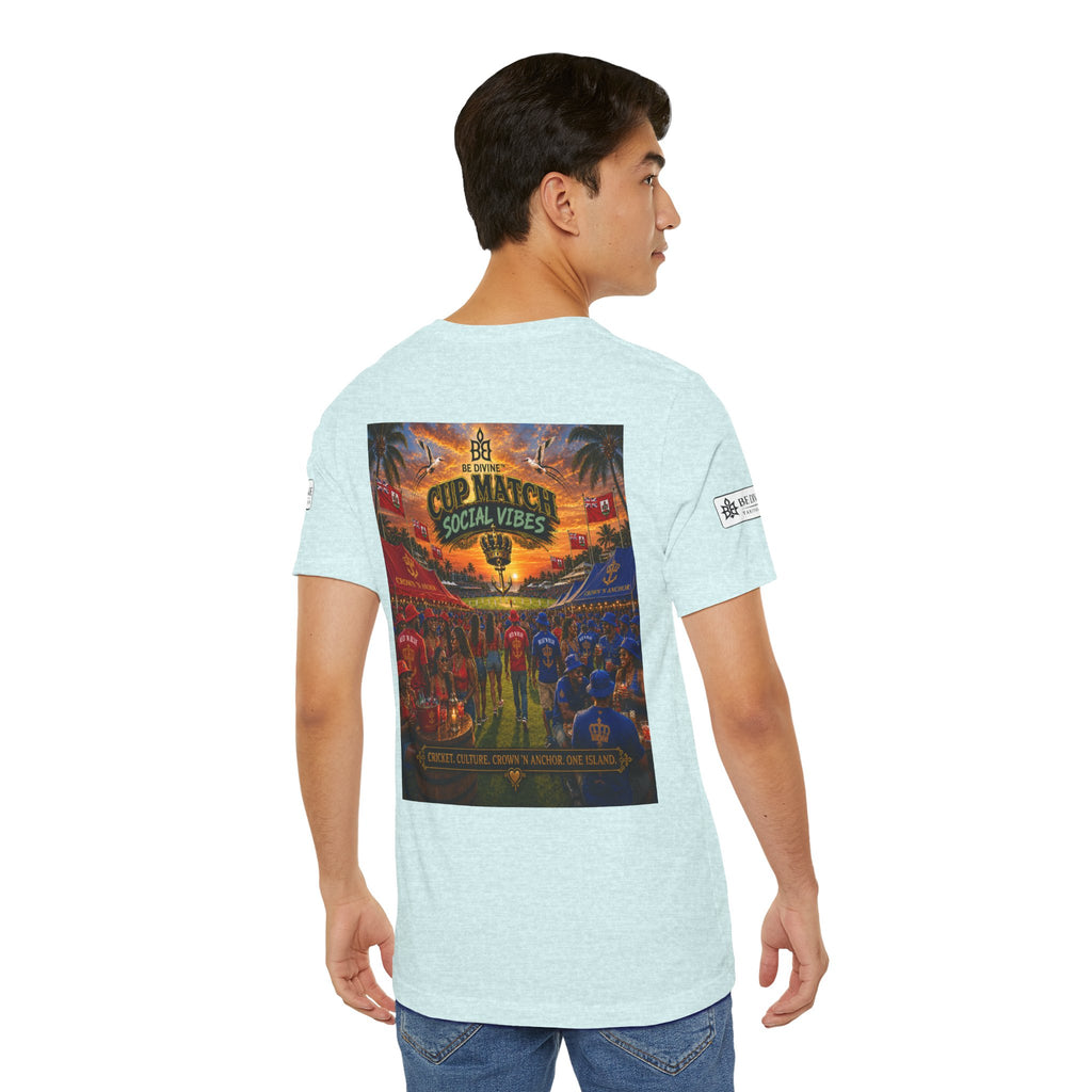 BE DIVINE™ Cup Match Social Vibes Tee – Crown 'N Anchor Edition