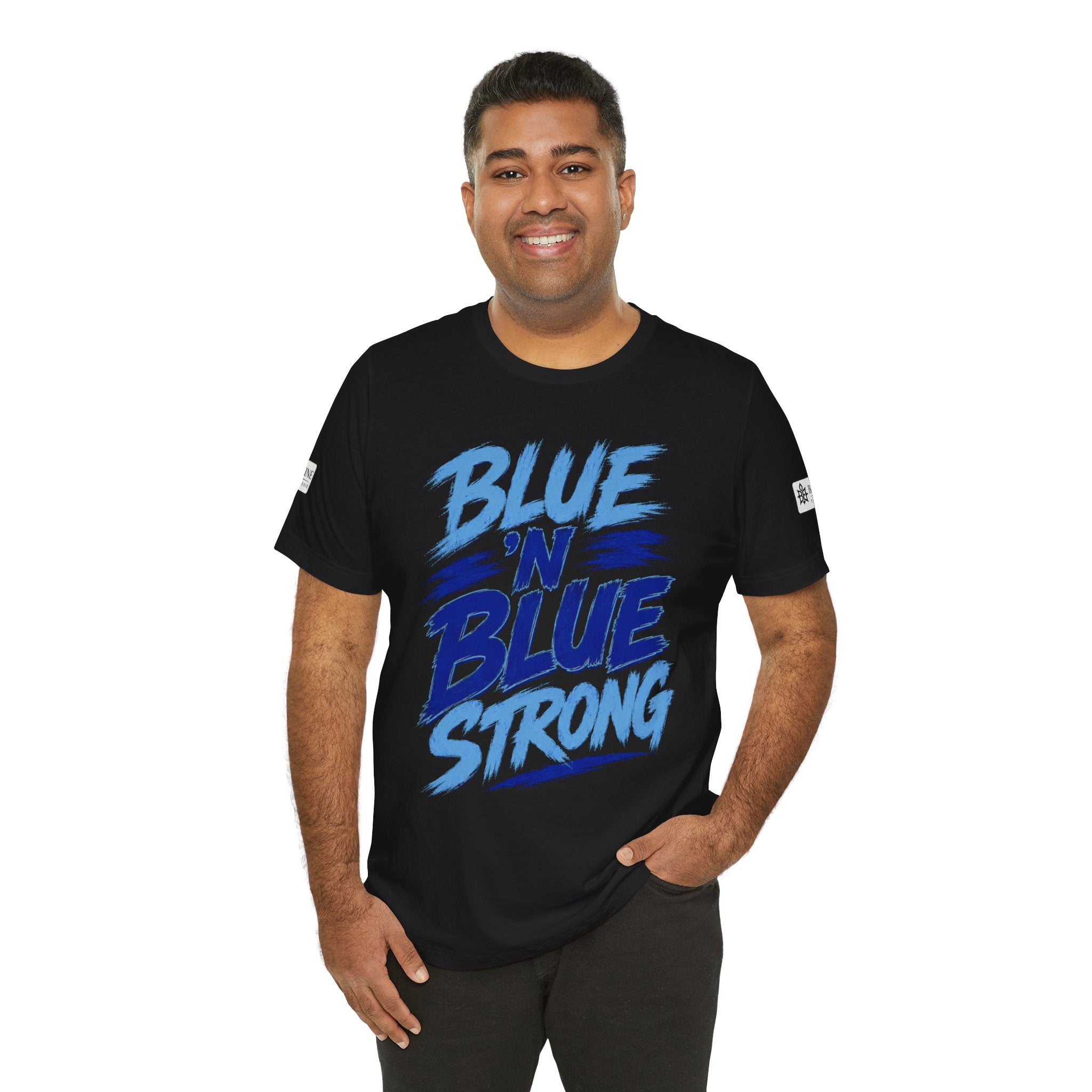 BE DIVINE™ Blue 'N Blue Strong Tee – Let's Gooo Baby Blue 'N Blue Edition