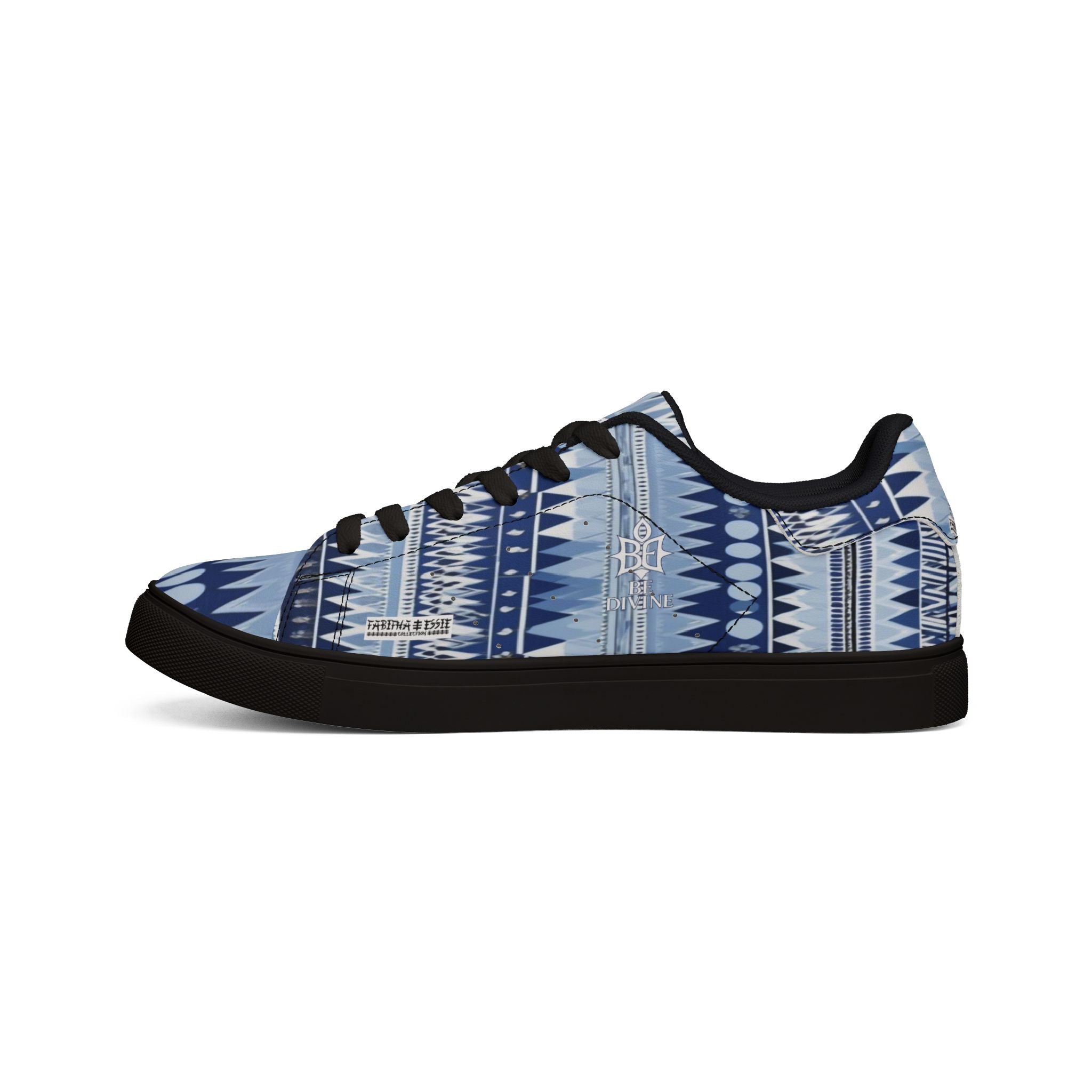 BE DIVINE™ St. George’s Rhythm Line - Men’s Low-Top Leather Sneakers by Tabitha Essie