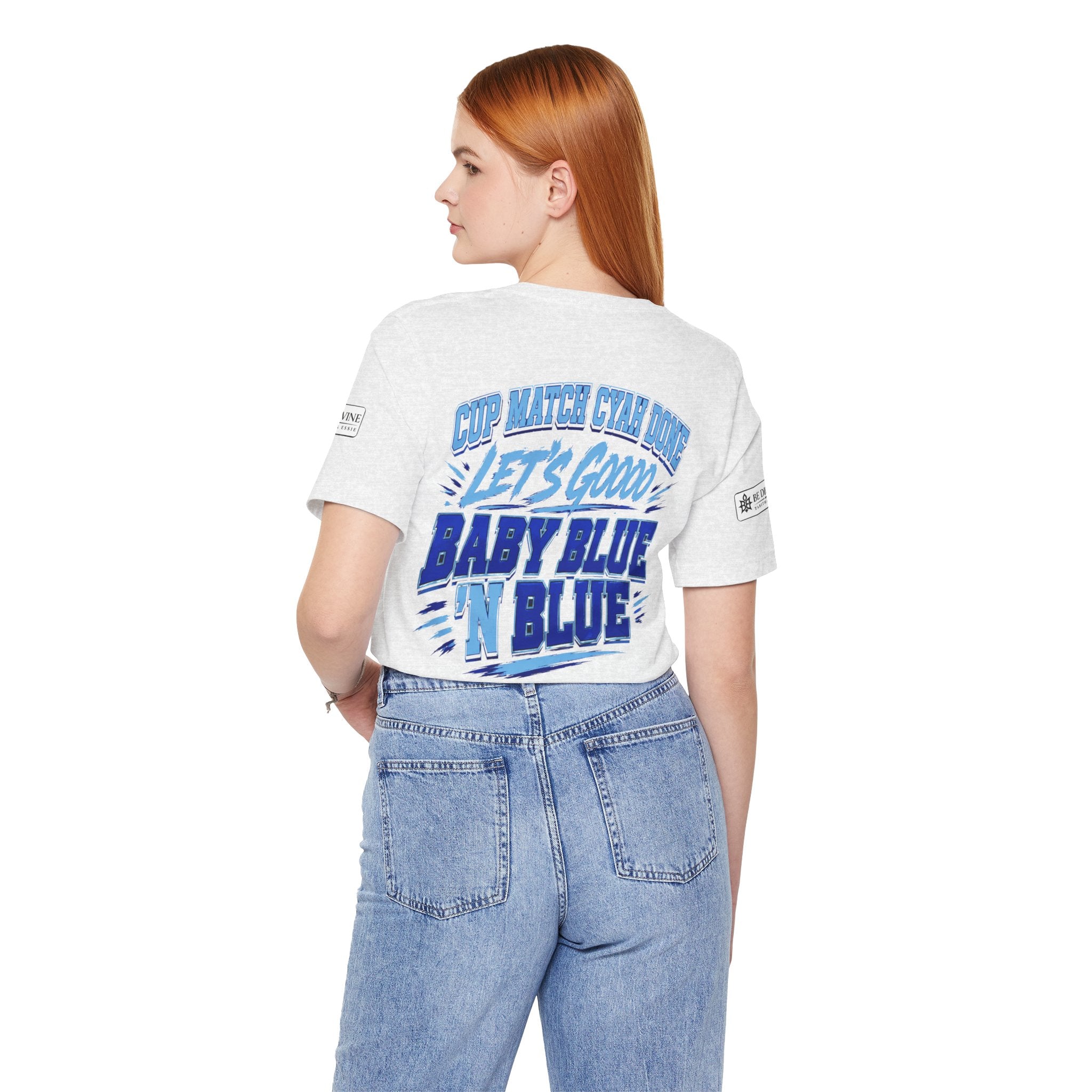 BE DIVINE™ Blue 'N Blue Strong Tee – Let's Gooo Baby Blue 'N Blue Edition