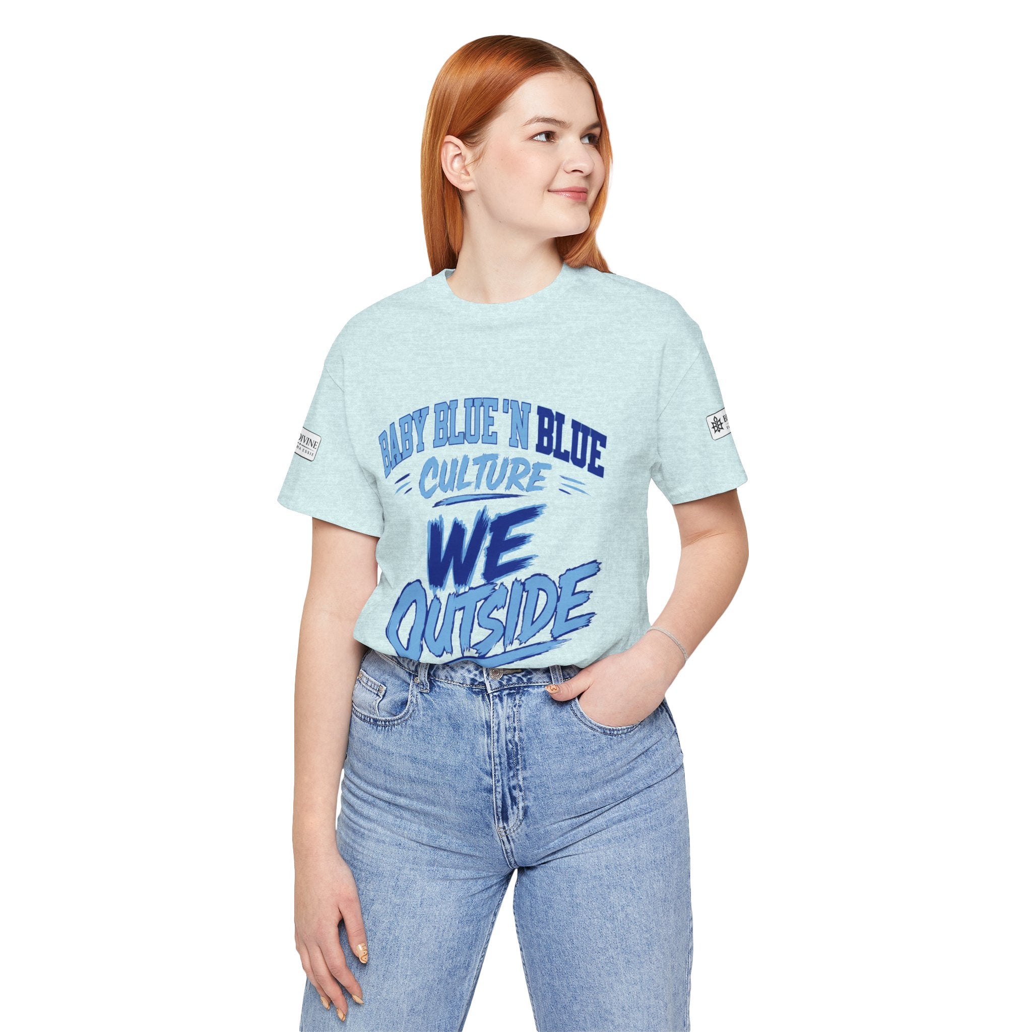 BE DIVINE™ Baby Blue 'N Blue Culture – We Outside Tee