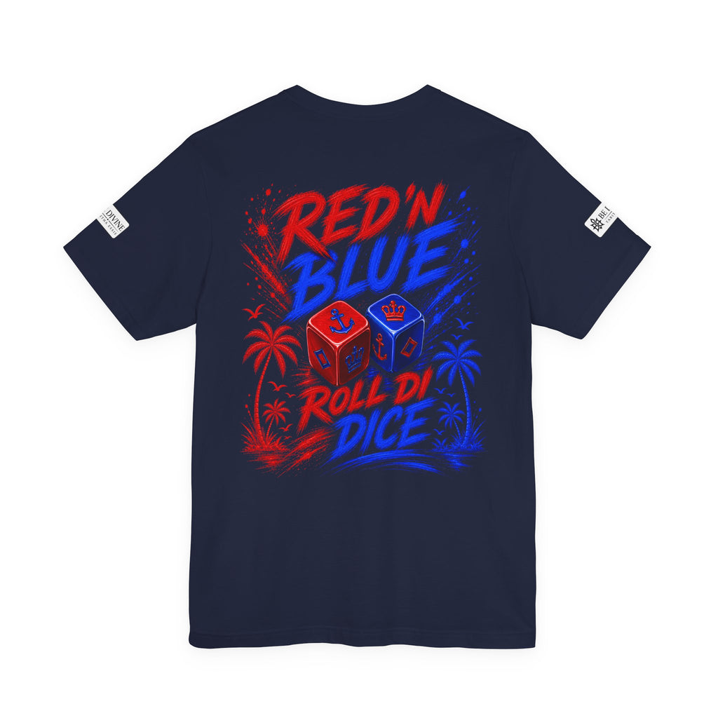BE DIVINE™ Red ’N Blue Crown ’N Anchor Tee