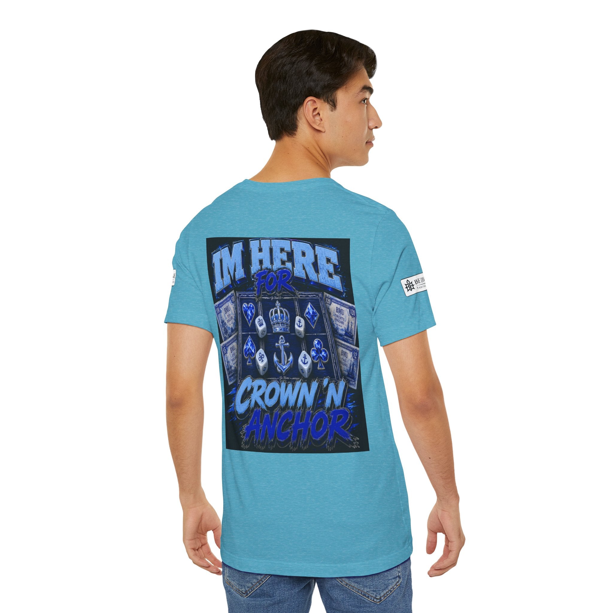 BE DIVINE™ Blue 'N Blue Heritage – I'm Here For Crown & Anchor Tee