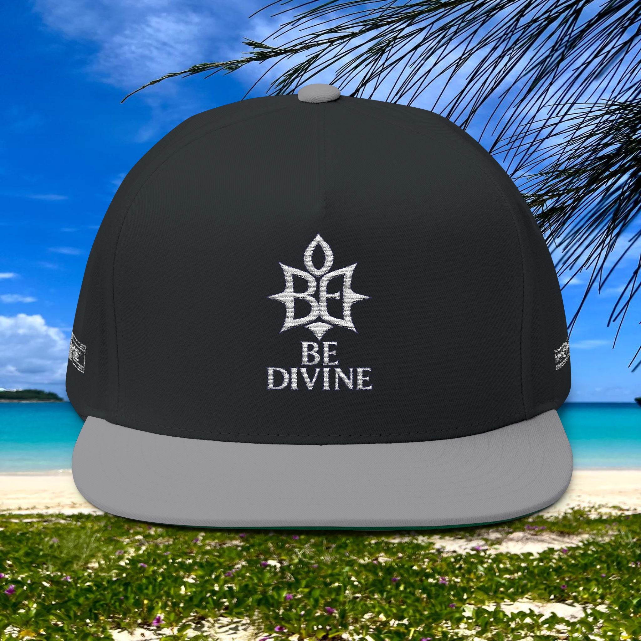 BE DIVINE™ Flat Bill Cap – Embroidered Signature