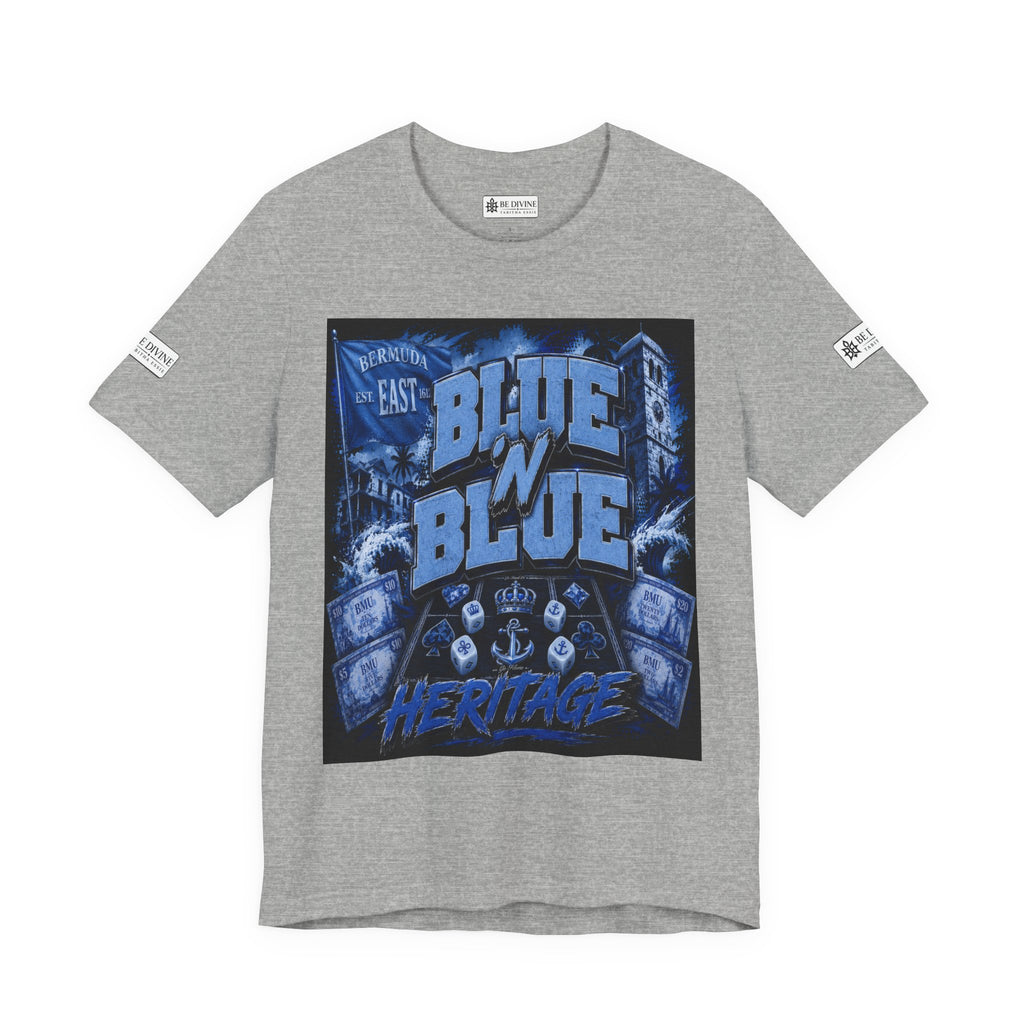 BE DIVINE™ Blue 'N Blue Heritage – I'm Here For Crown & Anchor Tee
