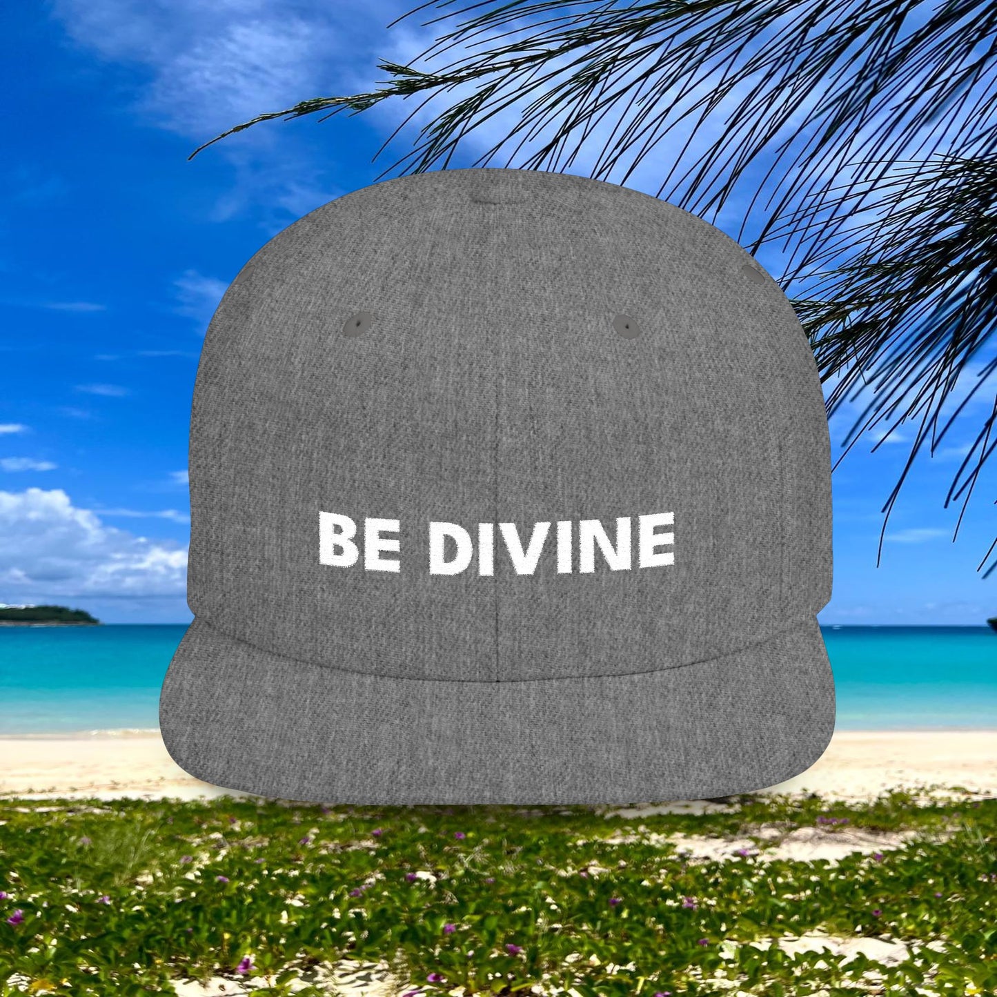 BE DIVINE™ Premium Snapback – White Text Edition