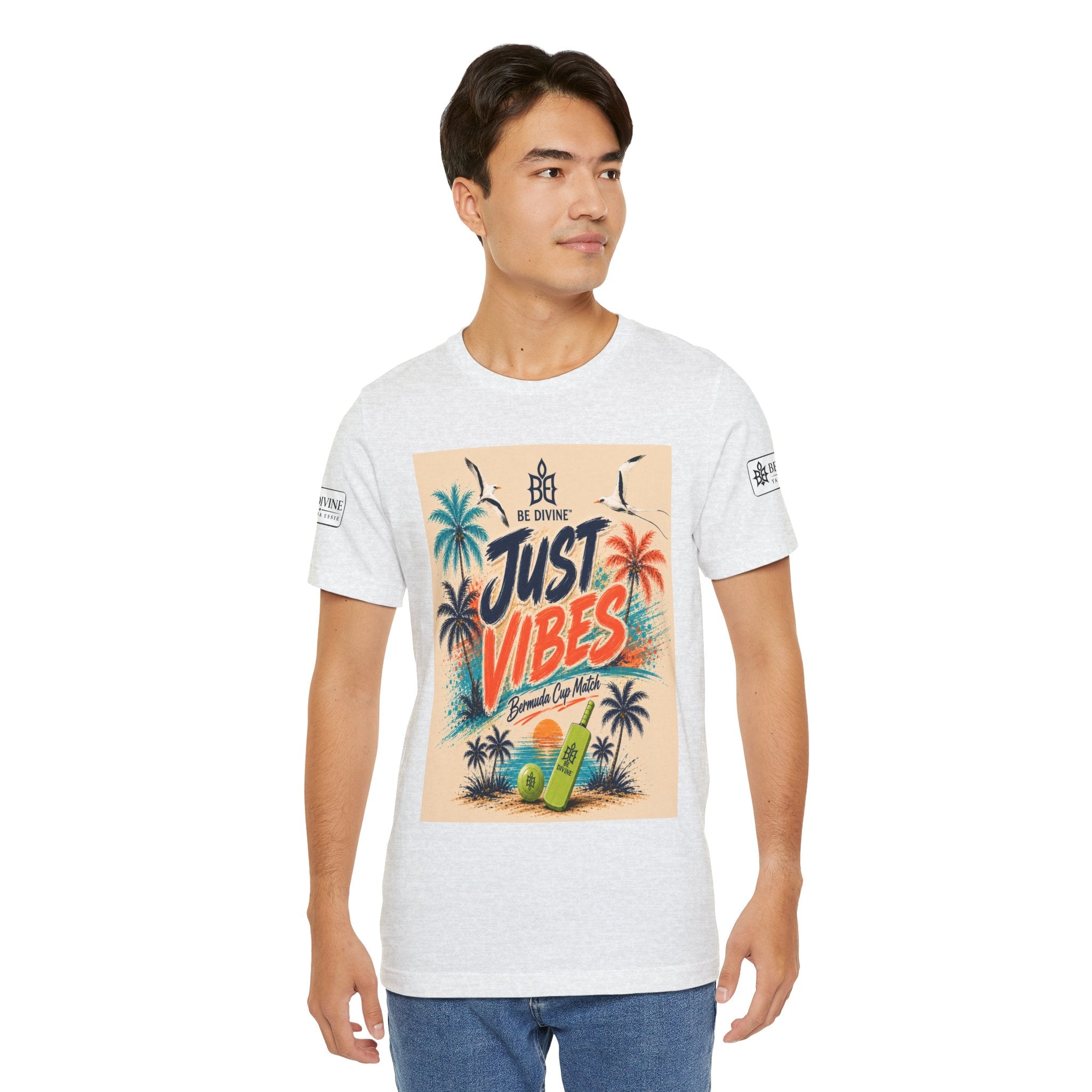 BE DIVINE™ Just Vibes Tee – Bermuda Cup Match Edition