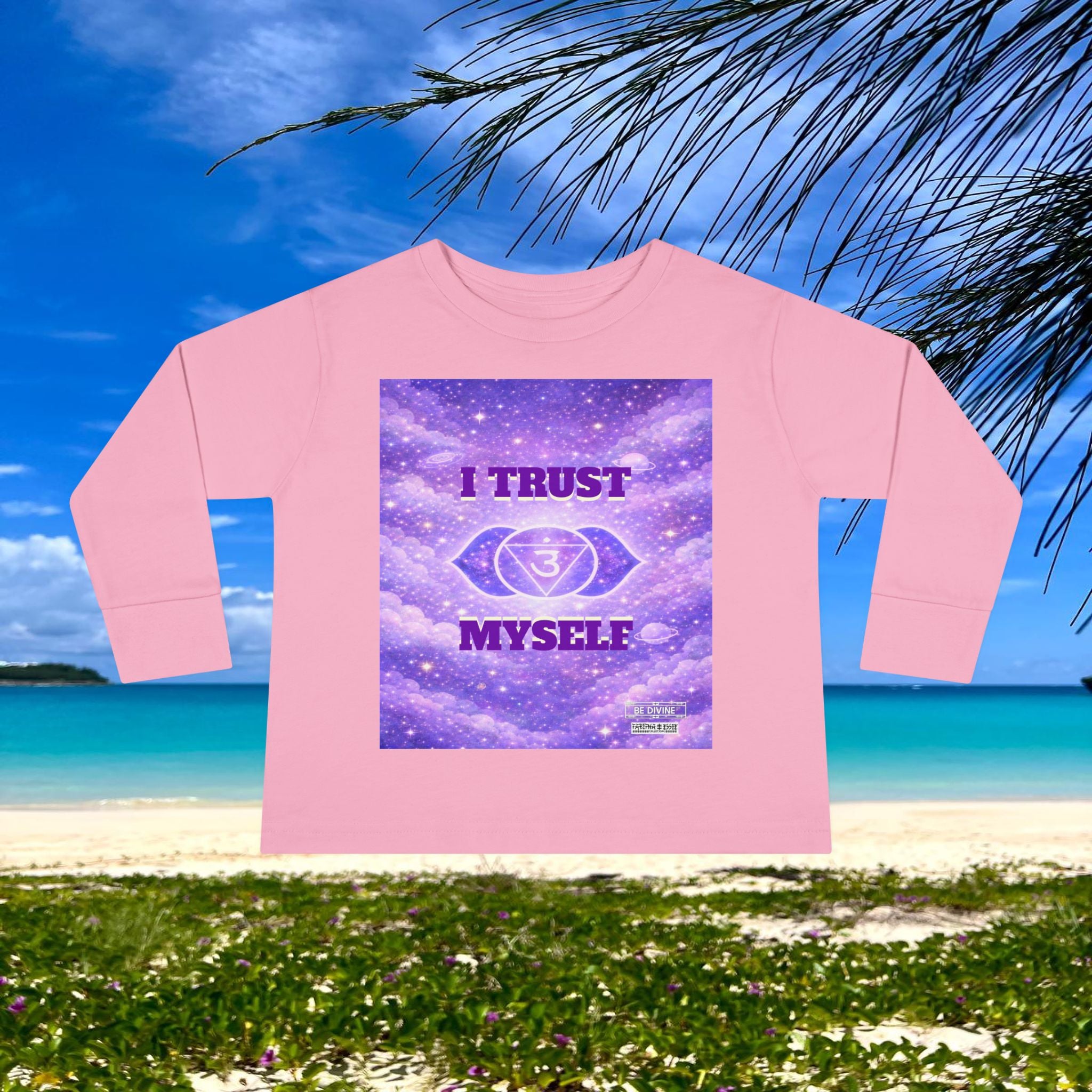 BE DIVINE™ Third Eye Chakra Toddler Long Sleeve Tee | Intuition & Inner Wisdom Shirt