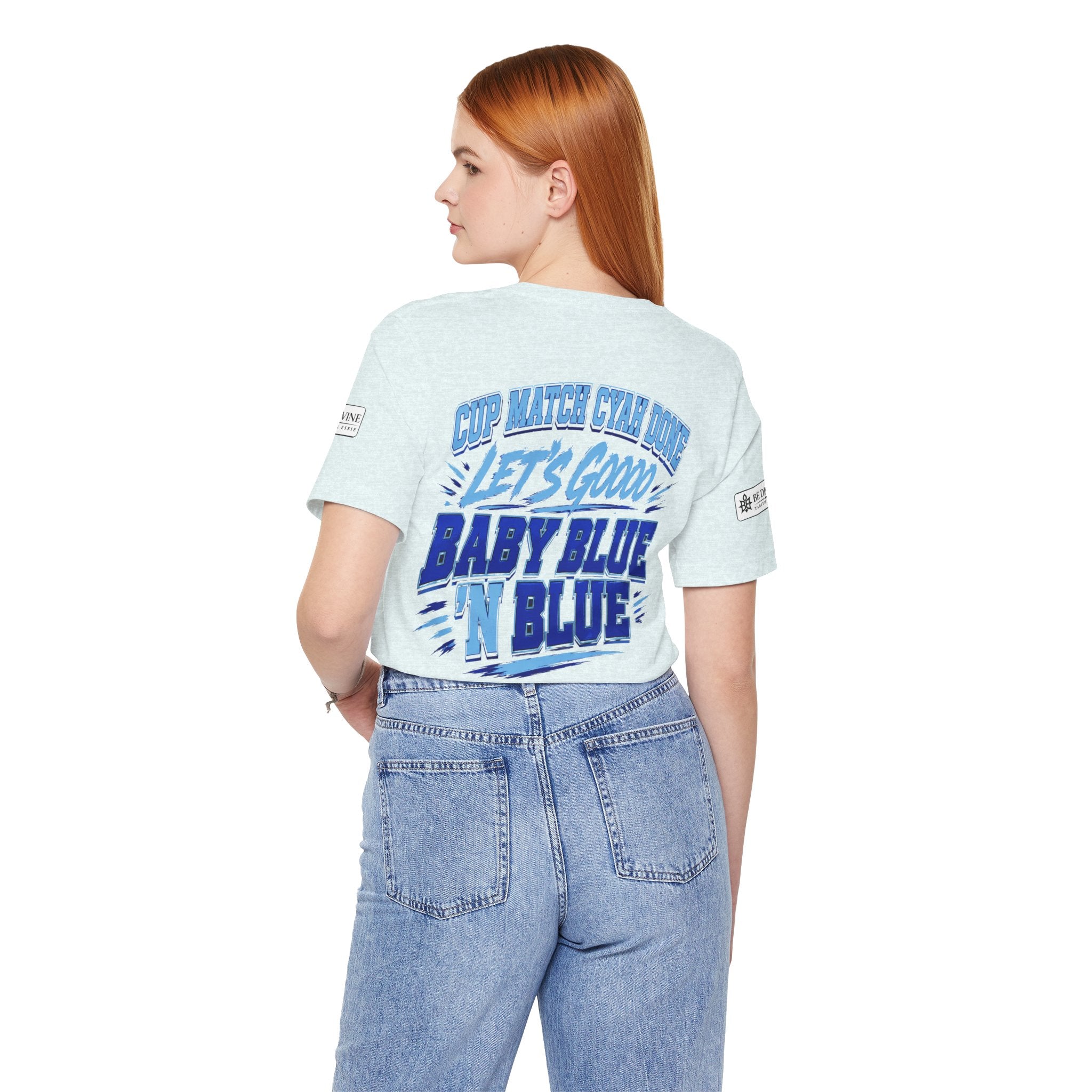 BE DIVINE™ Blue 'N Blue Strong Tee – Let's Gooo Baby Blue 'N Blue Edition